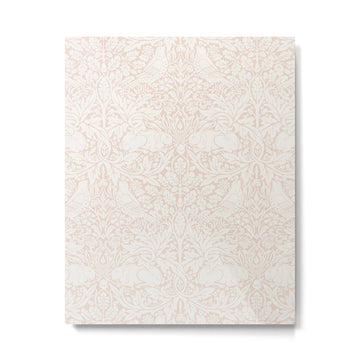 William Morris Pure Brer Rabbit Faded Sea Pink Vintage Pattern Metal Print | TeksDecor