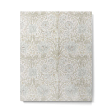 William Morris Pure Honeysuckle Linen Metal Print | TeksDecor