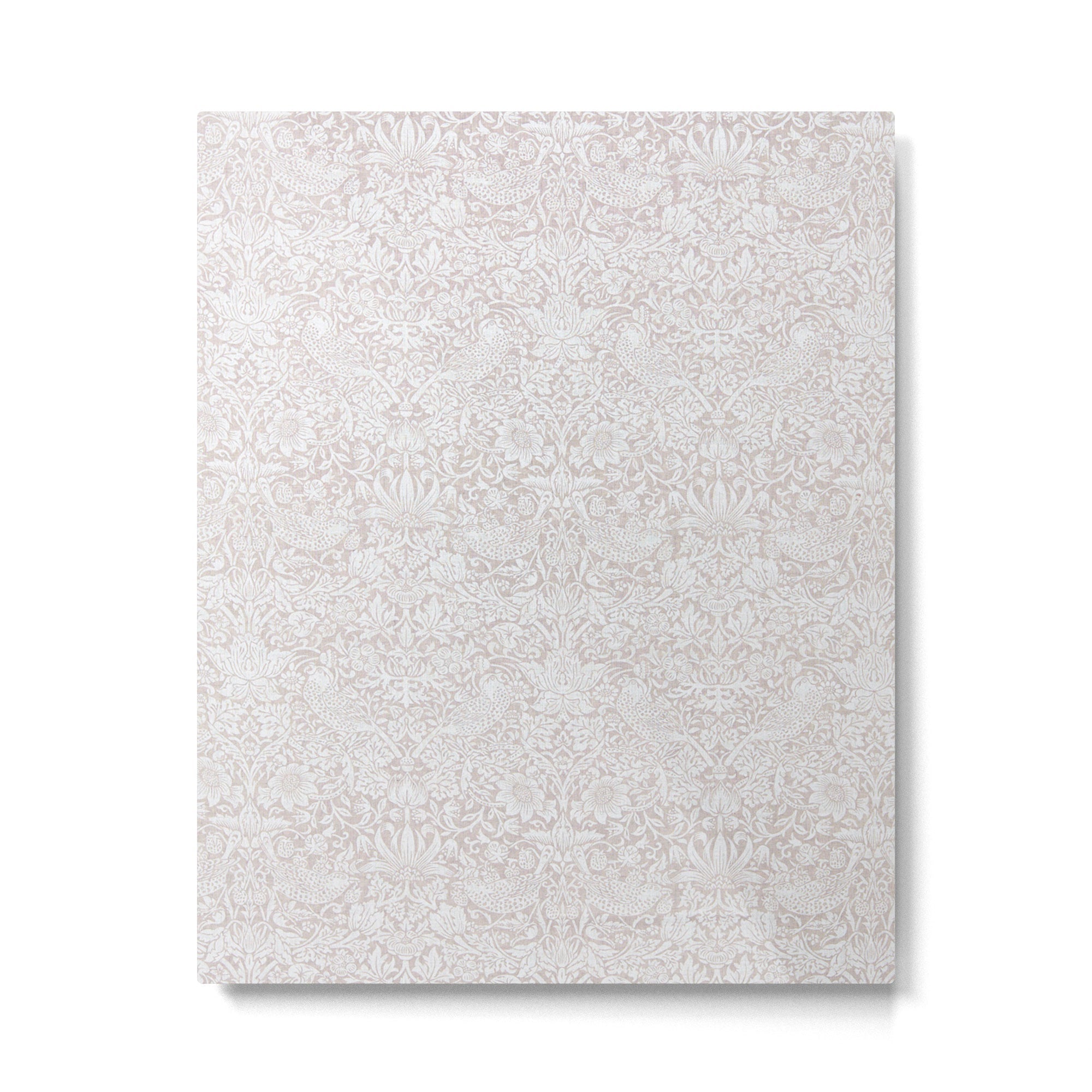 William Morris Pure Strawberry Thief Dove Cream Metal Print | TeksDecor