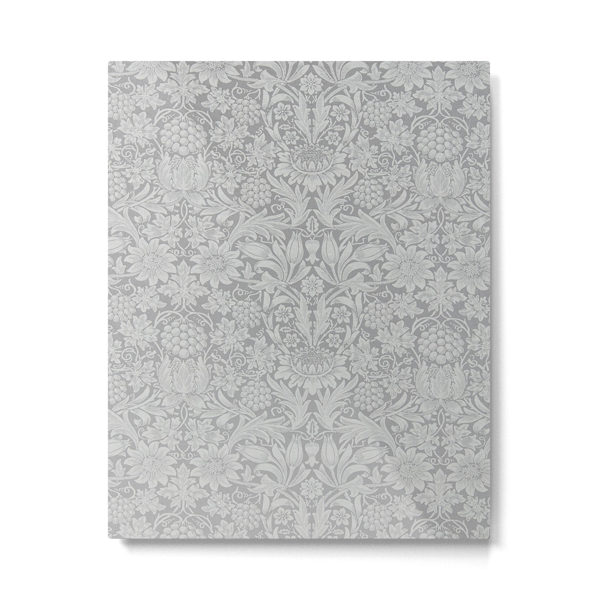 William Morris Pure Sunflower Dove Grey Vintage Pattern Metal Print | TeksDecor