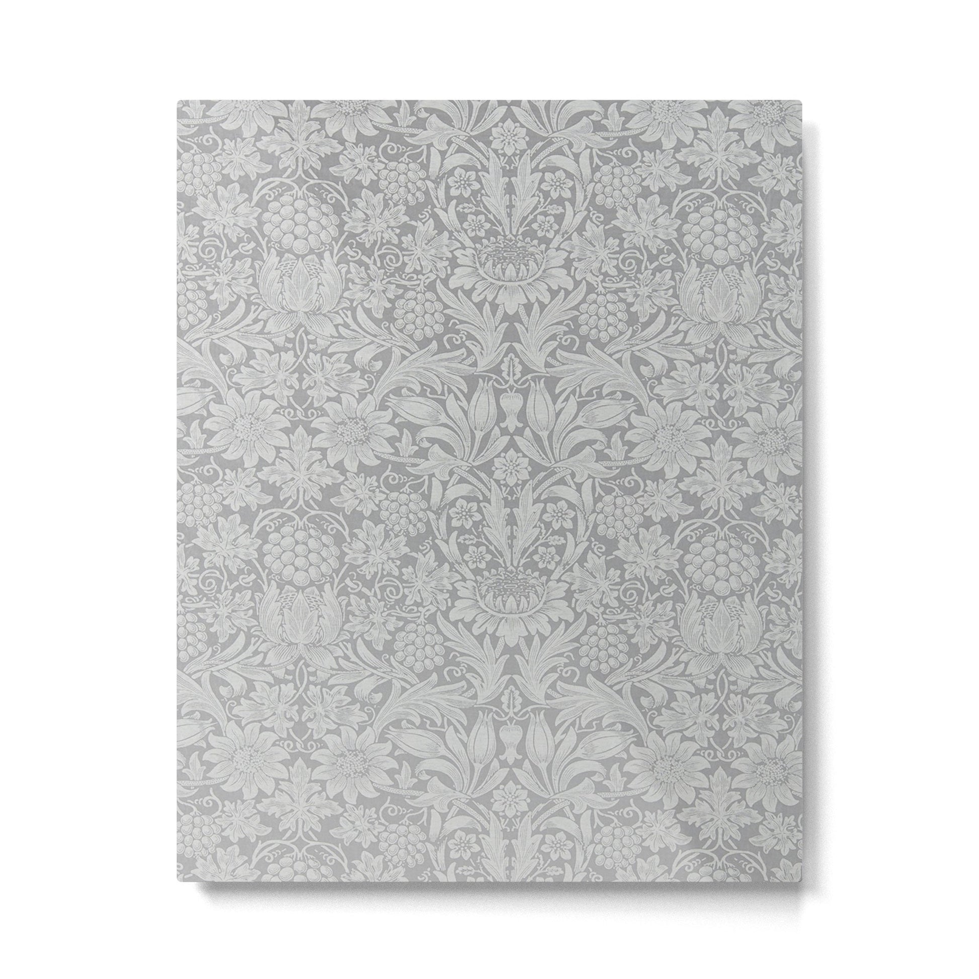 William Morris Pure Sunflower Dove Grey Vintage Pattern Metal Print | TeksDecor