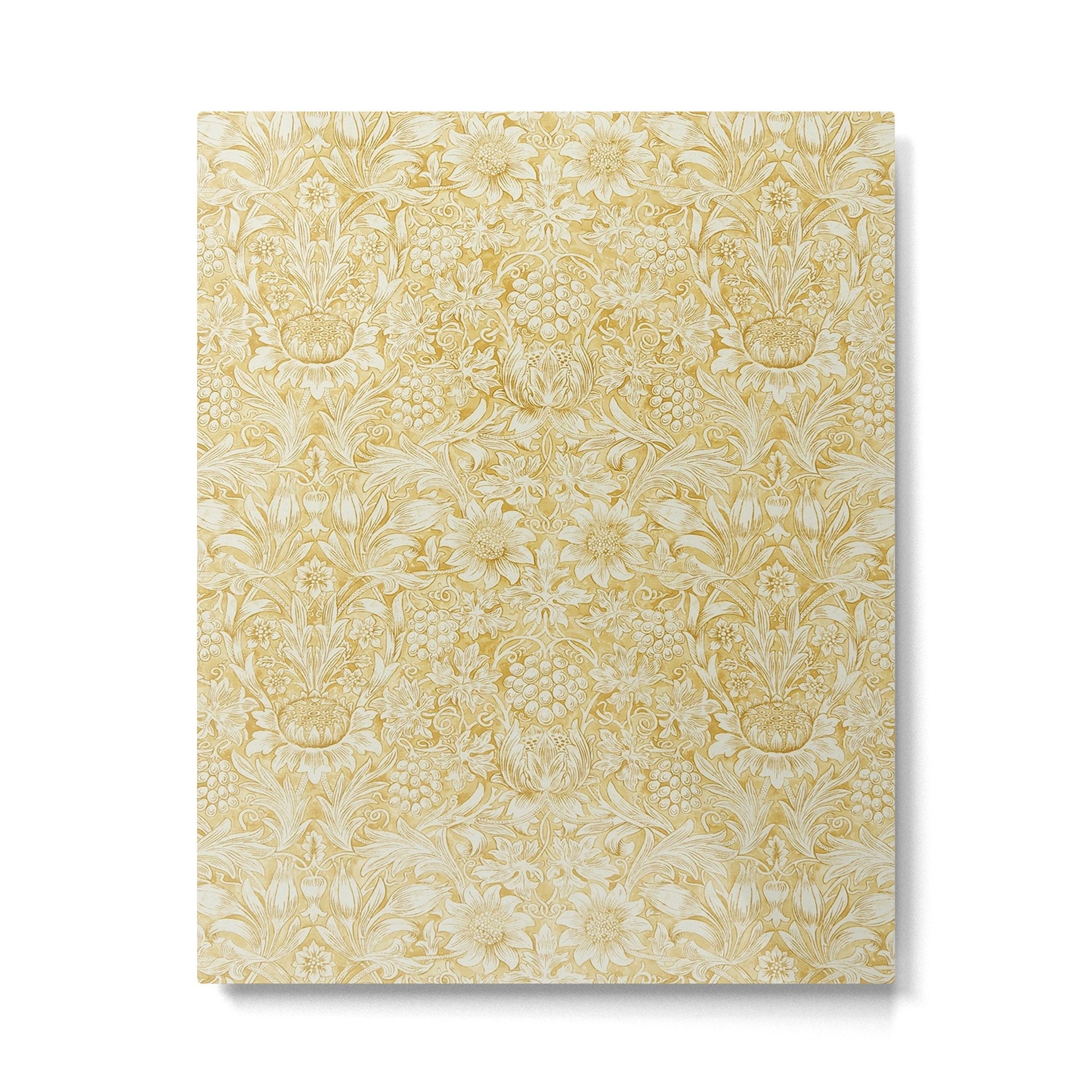 William Morris Sunflower Yellow Camomile Cowslip Vintage Pattern Metal Print | TeksDecor