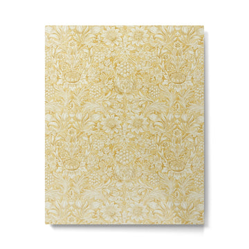 William Morris Sunflower Yellow Camomile Cowslip Vintage Pattern Metal Print | TeksDecor