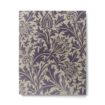 William Morris Thistle Grape Vellum Metal Print | TeksDecor