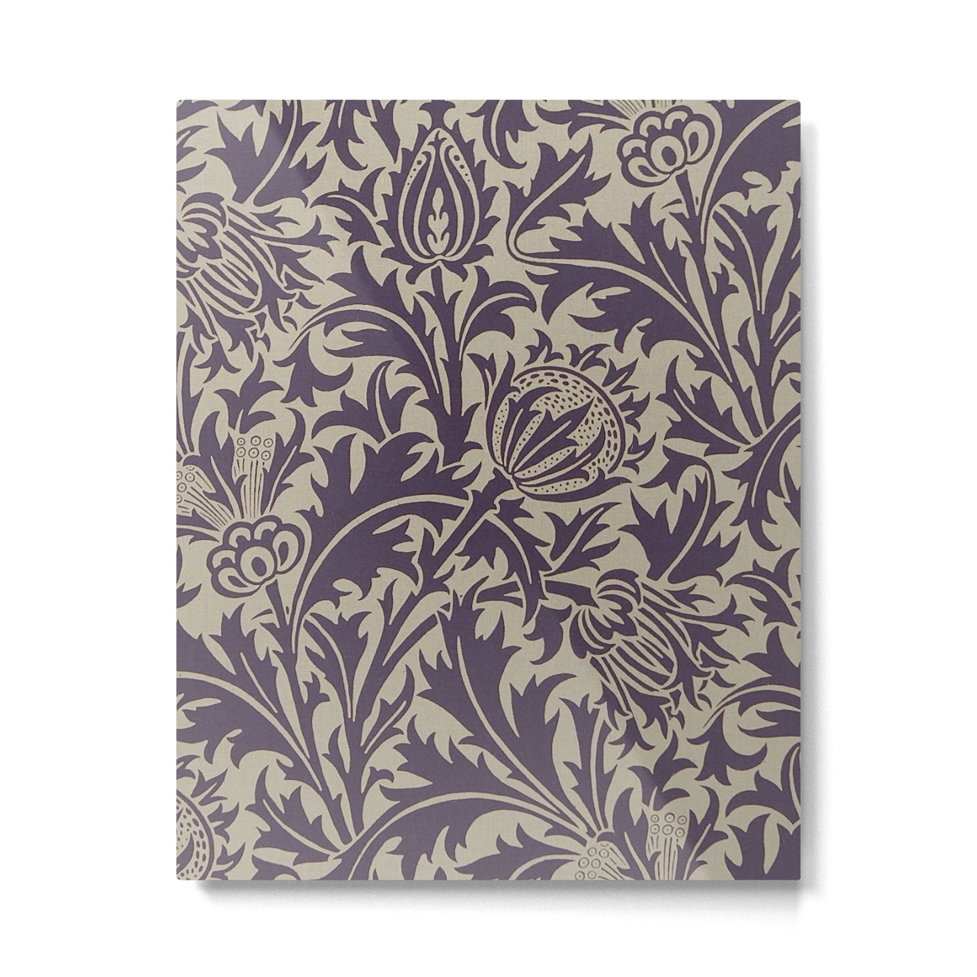 William Morris Thistle Grape Vellum Metal Print | TeksDecor