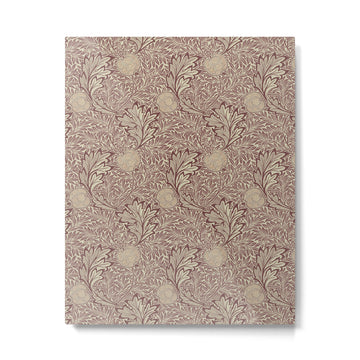 William Morris Vintage Apple Red Gold Metal Print | TeksDecor