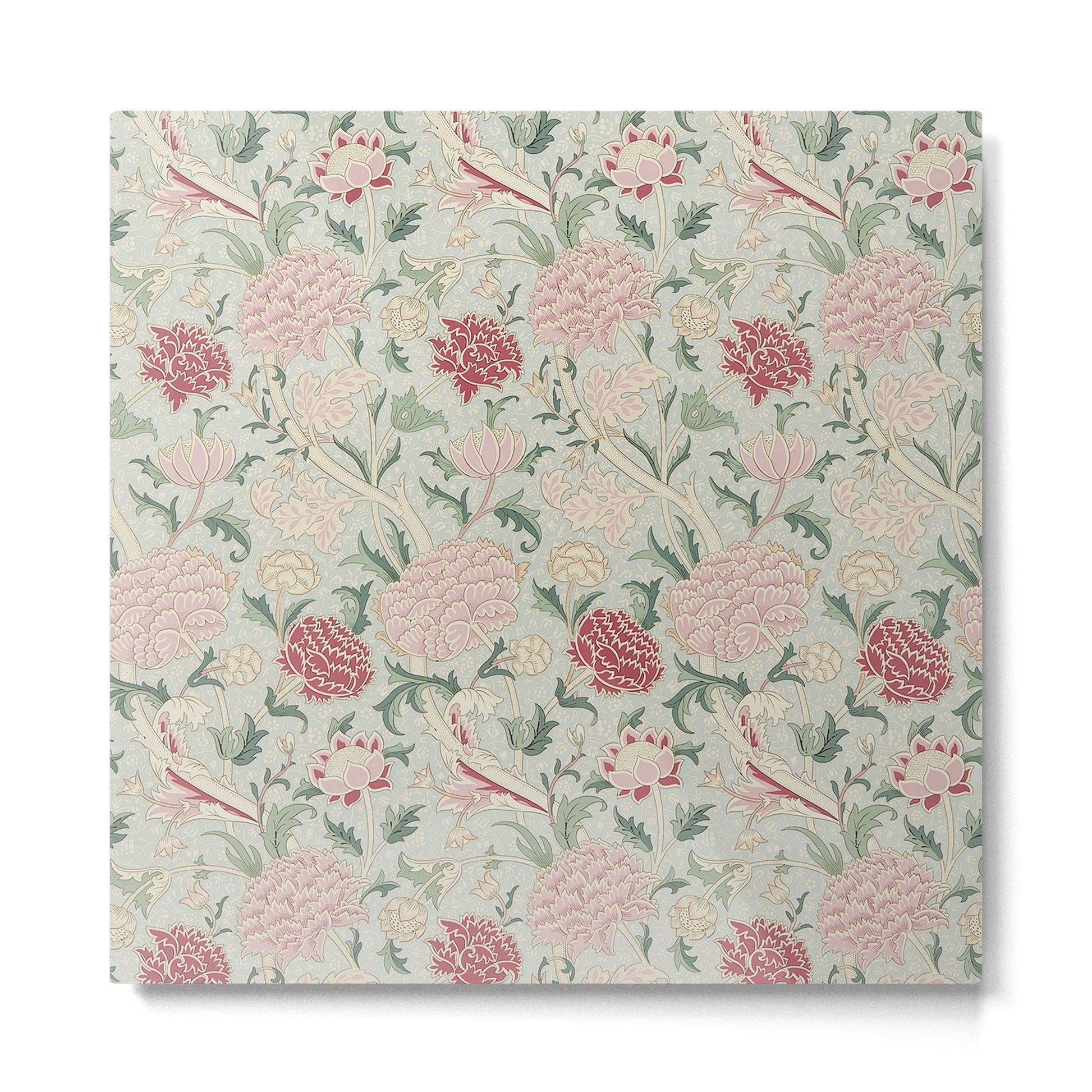 William Morris Vintage Cray Duck Egg Pink Metal Print | TeksDecor