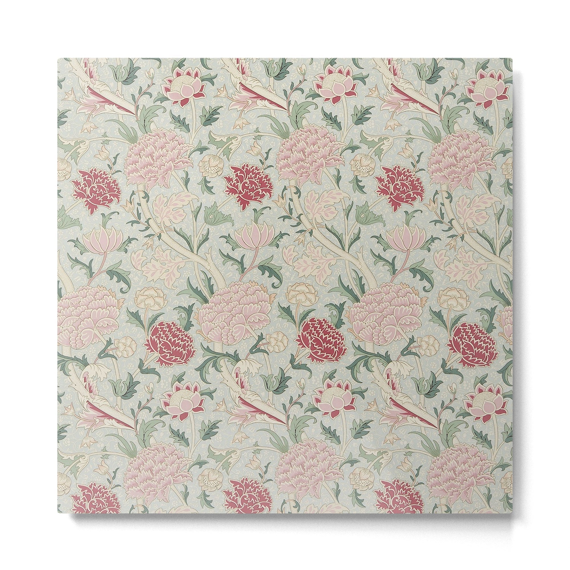 William Morris Vintage Cray Duck Egg Pink Metal Print | TeksDecor
