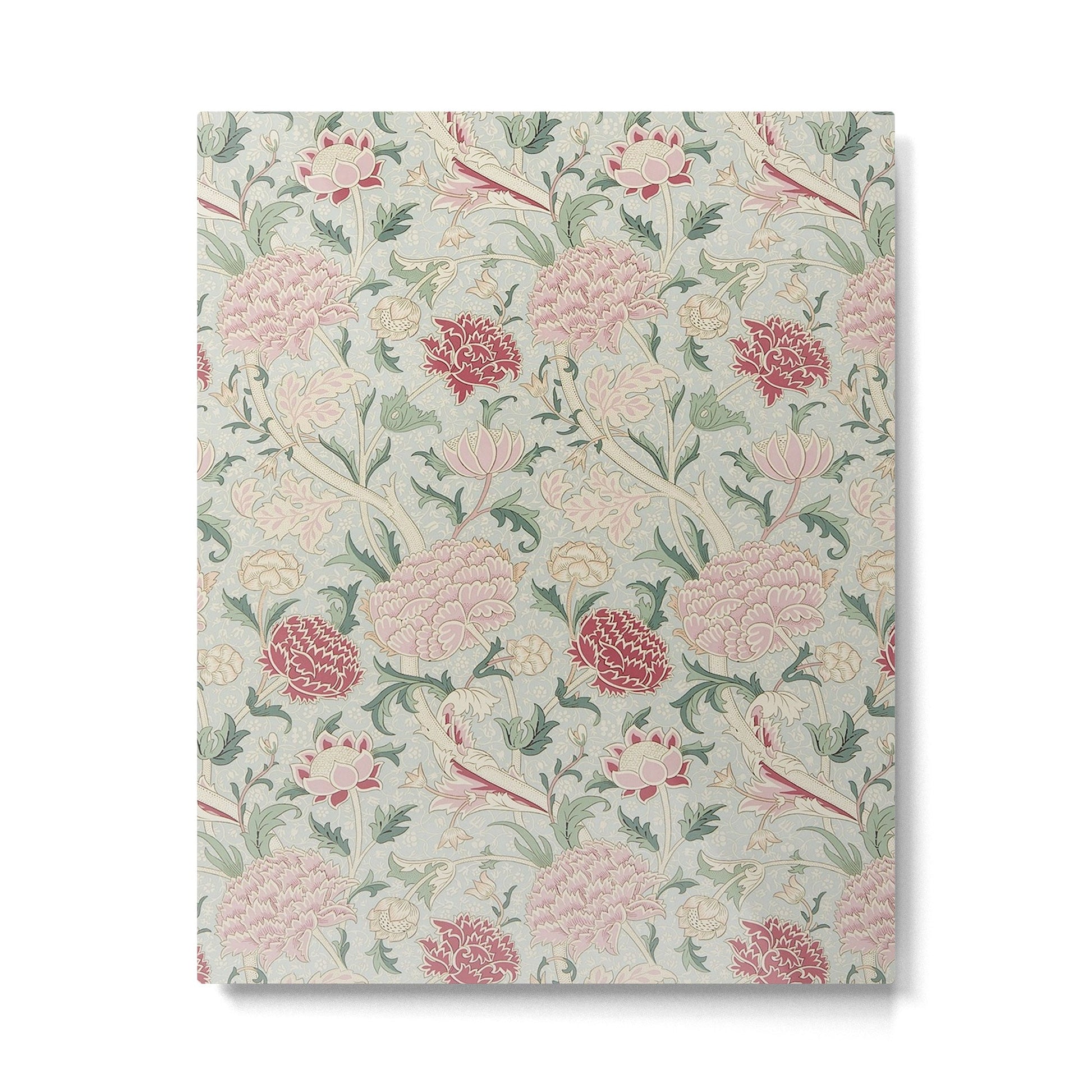 William Morris Vintage Cray Duck Egg Pink Metal Print | TeksDecor