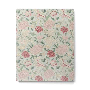 William Morris Vintage Cray Duck Egg Pink Metal Print | TeksDecor
