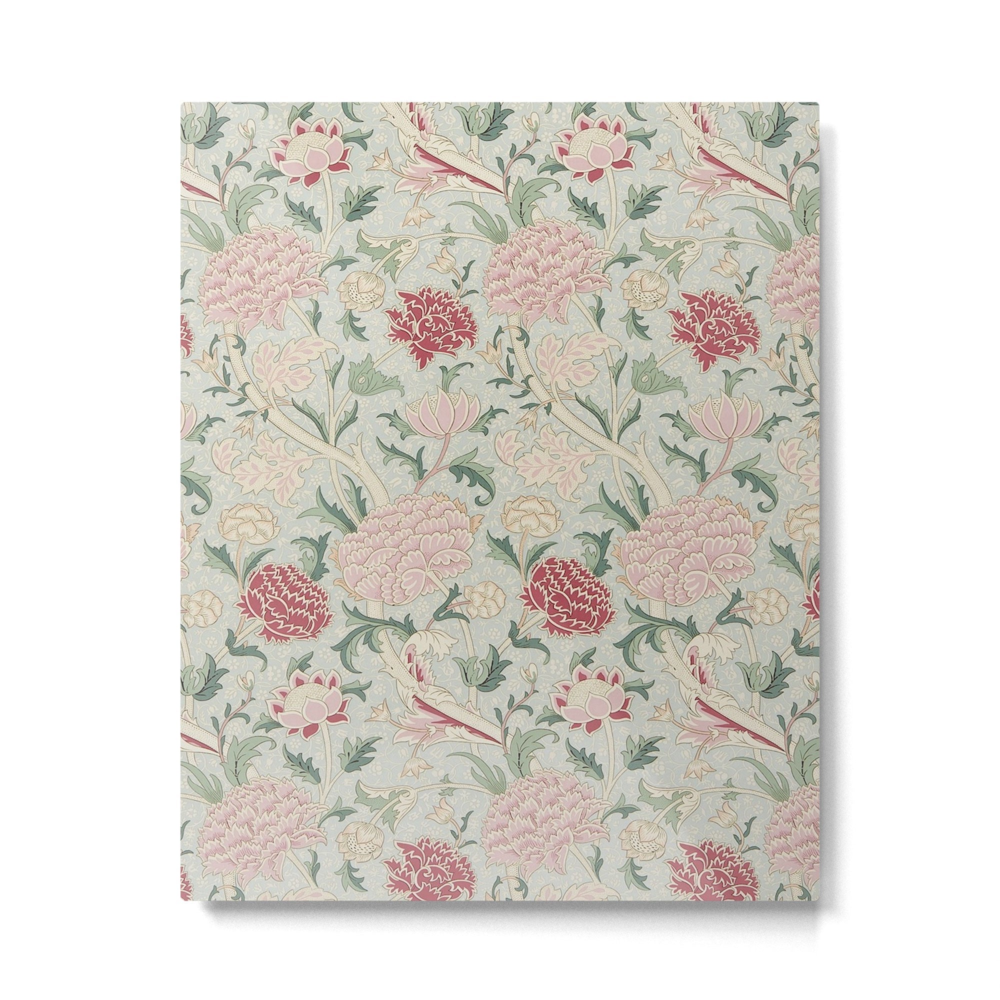 William Morris Vintage Cray Duck Egg Pink Metal Print | TeksDecor