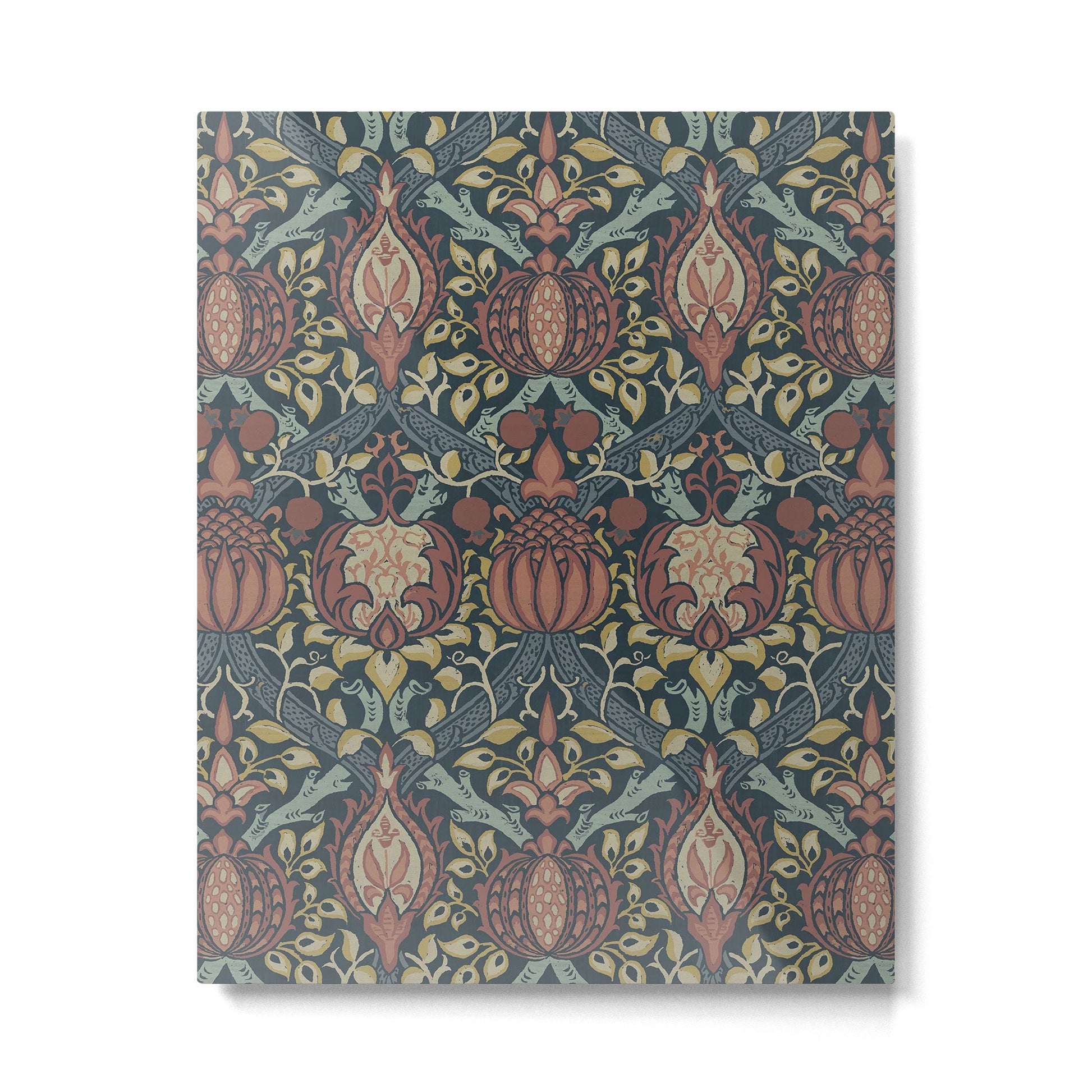 William Morris Vintage Granada Indigo Metal Print | TeksDecor