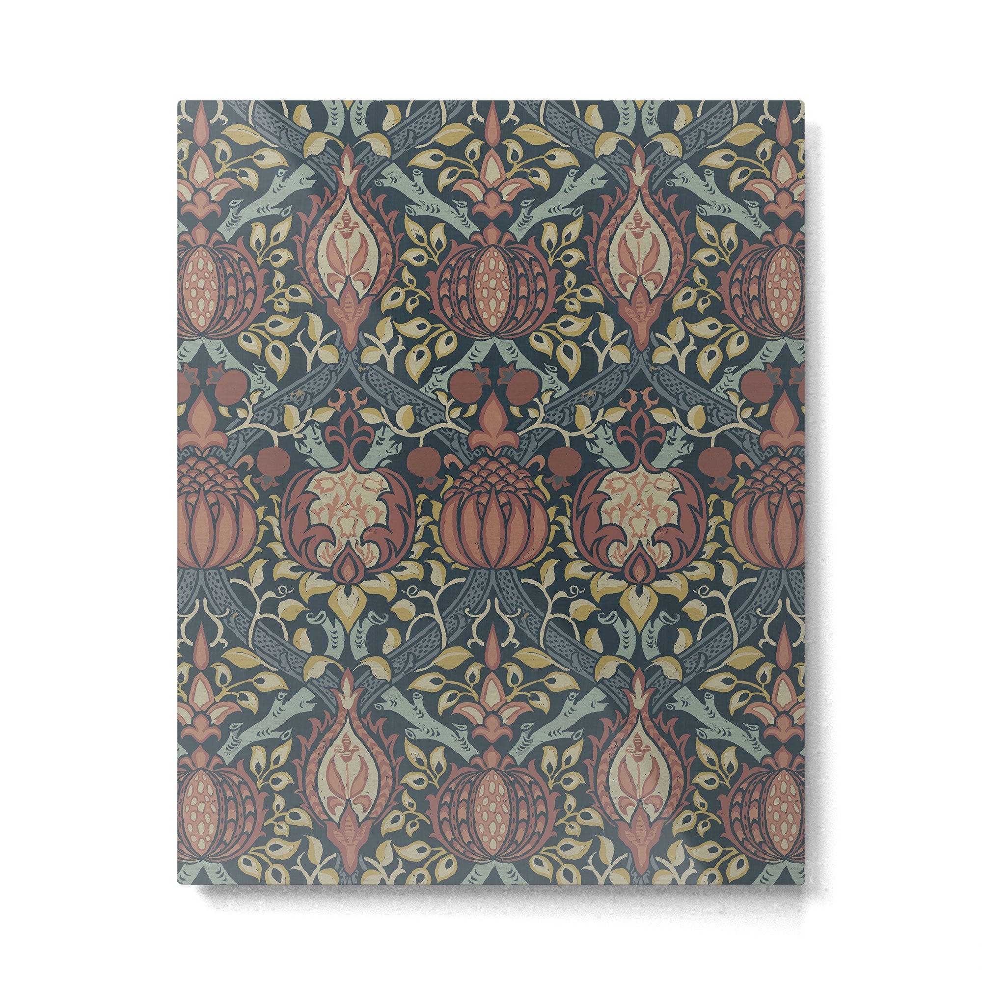 William Morris Vintage Granada Indigo Metal Print | TeksDecor