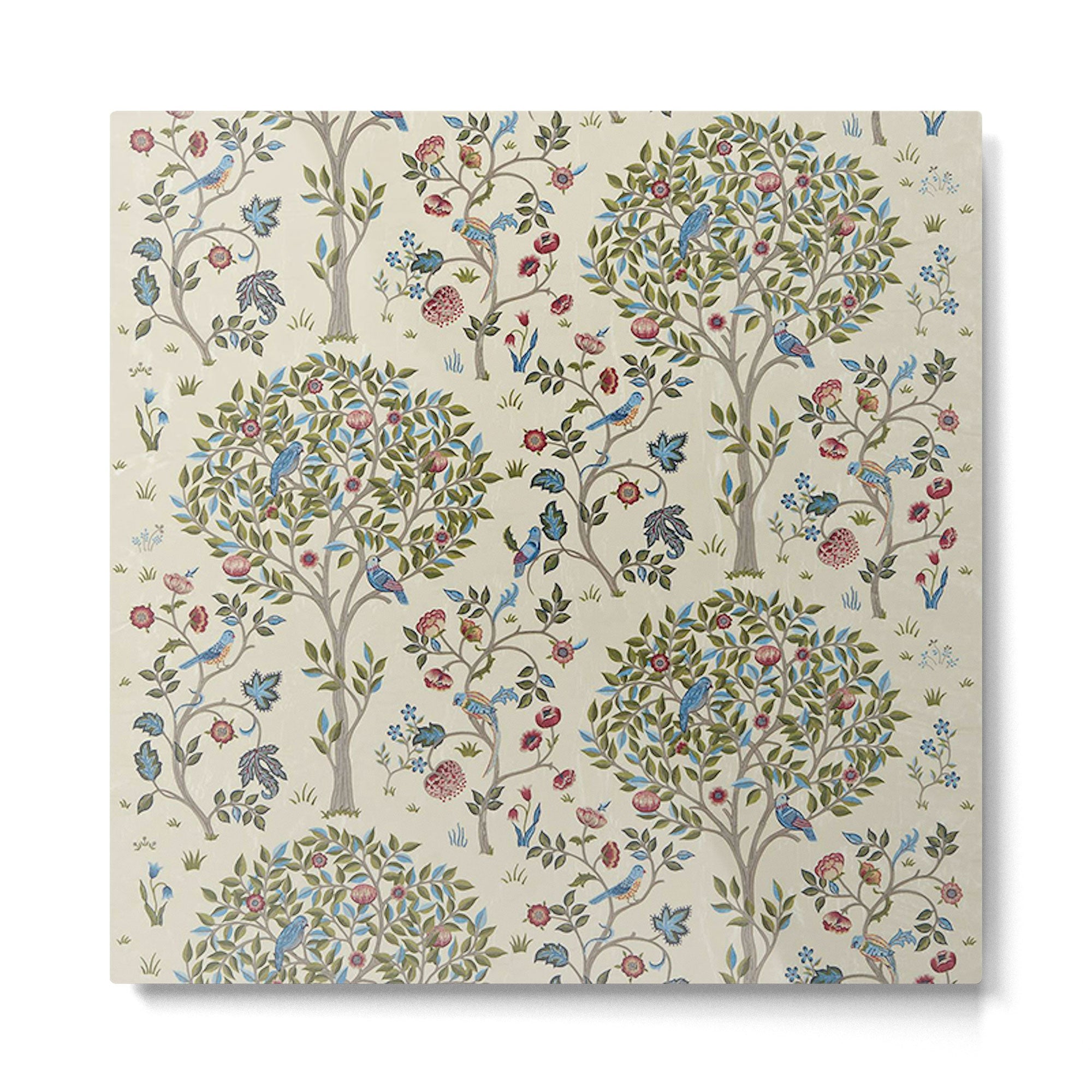 William Morris Vintage Kelmscott Tree Orchard Metal Print | TeksDecor
