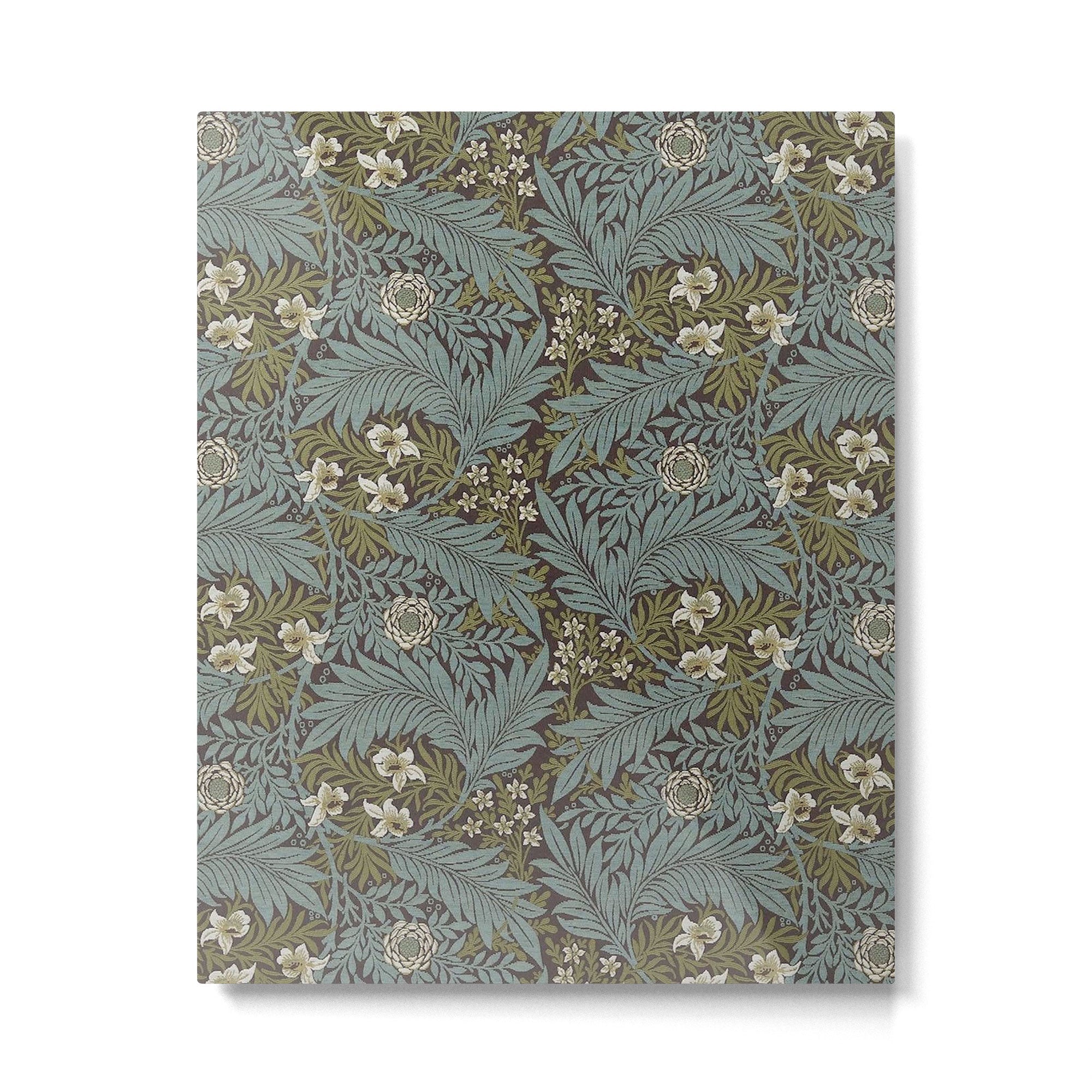 William Morris Vintage Larkspur Blue Green Metal Print | TeksDecor