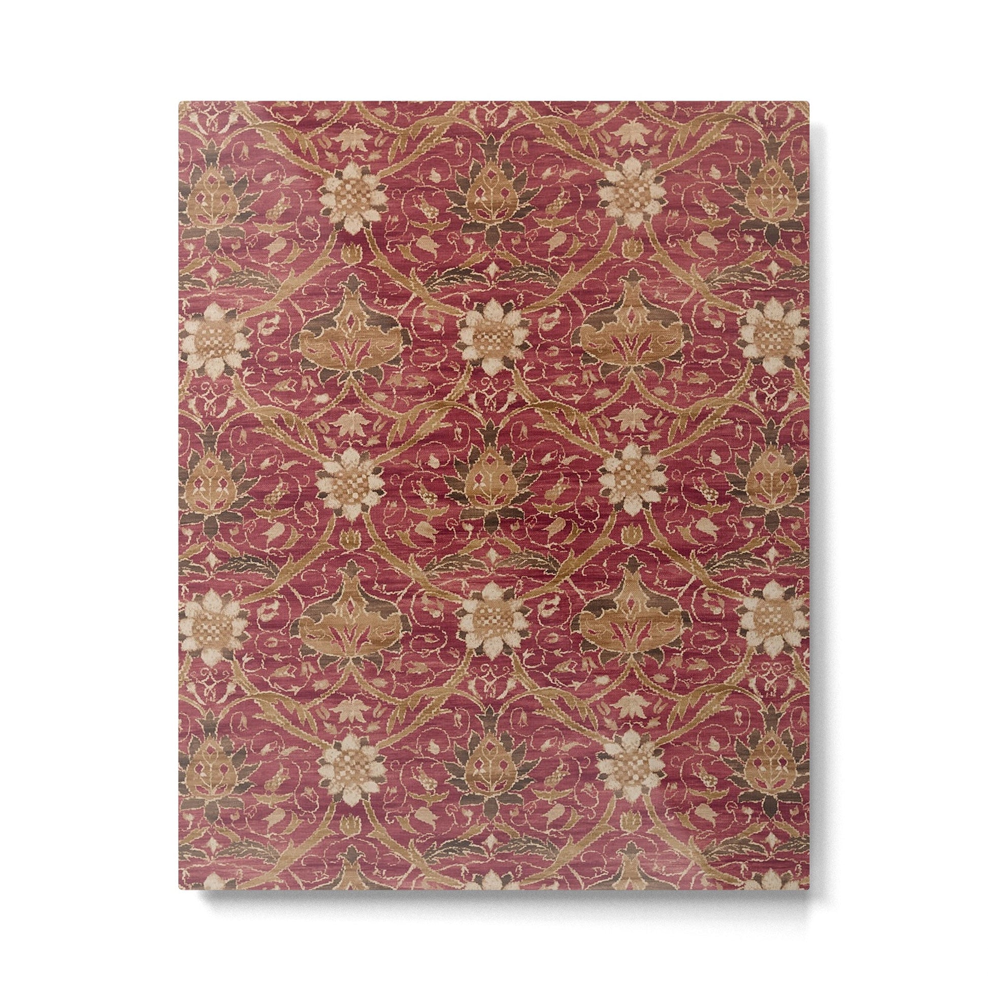 William Morris Vintage Montreal Russet Metal Print | TeksDecor