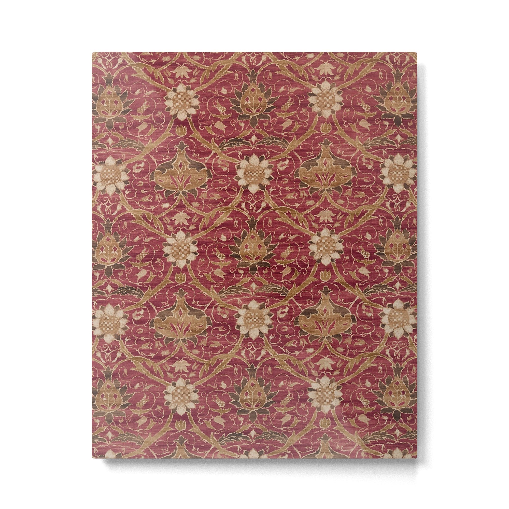 William Morris Vintage Montreal Russet Metal Print | TeksDecor