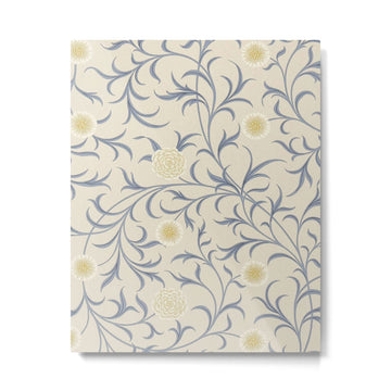 William Morris Vintage Scroll Parchment Mineral Metal Print | TeksDecor