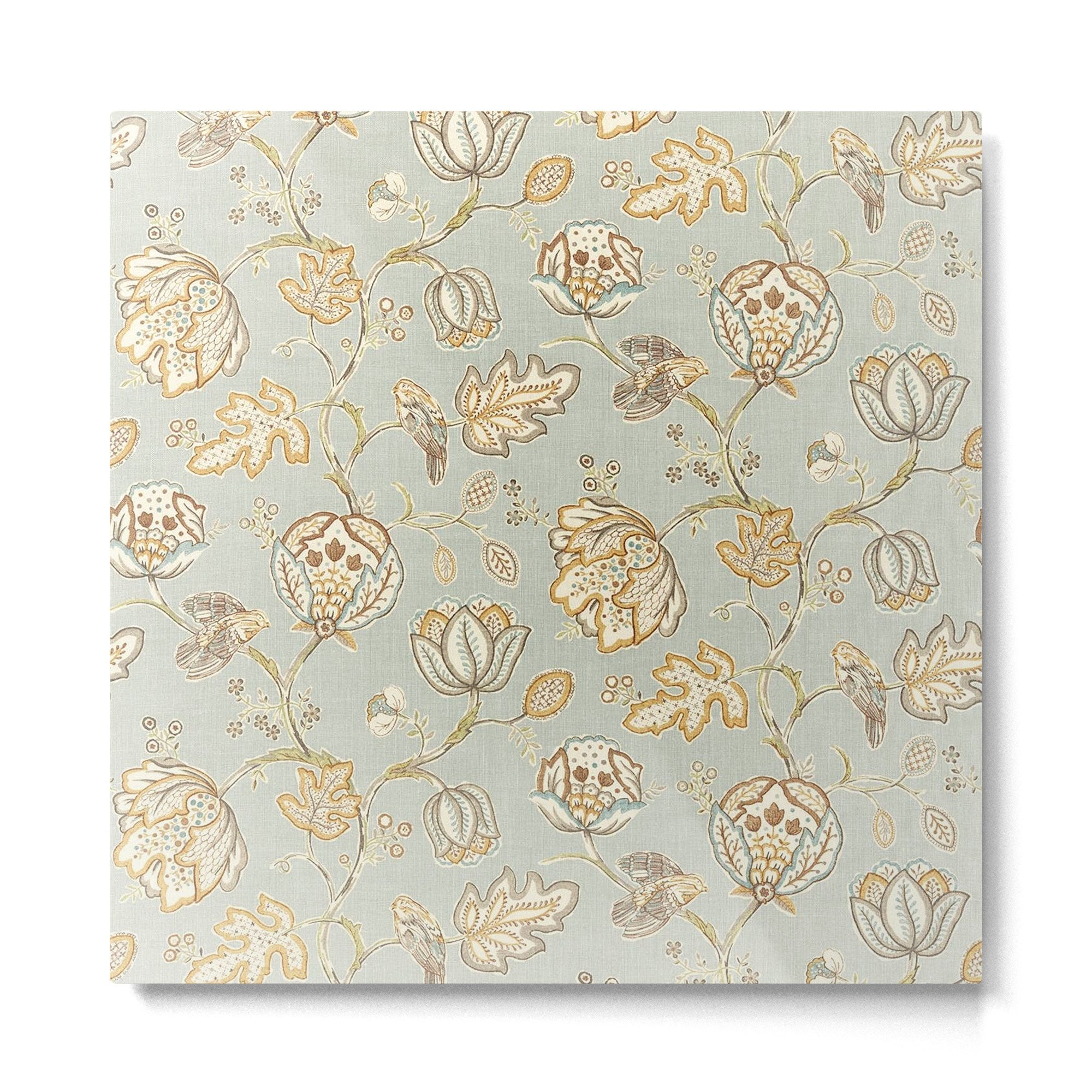 William Morris Vintage Theodosia Grey Pattern  Metal Print | TeksDecor