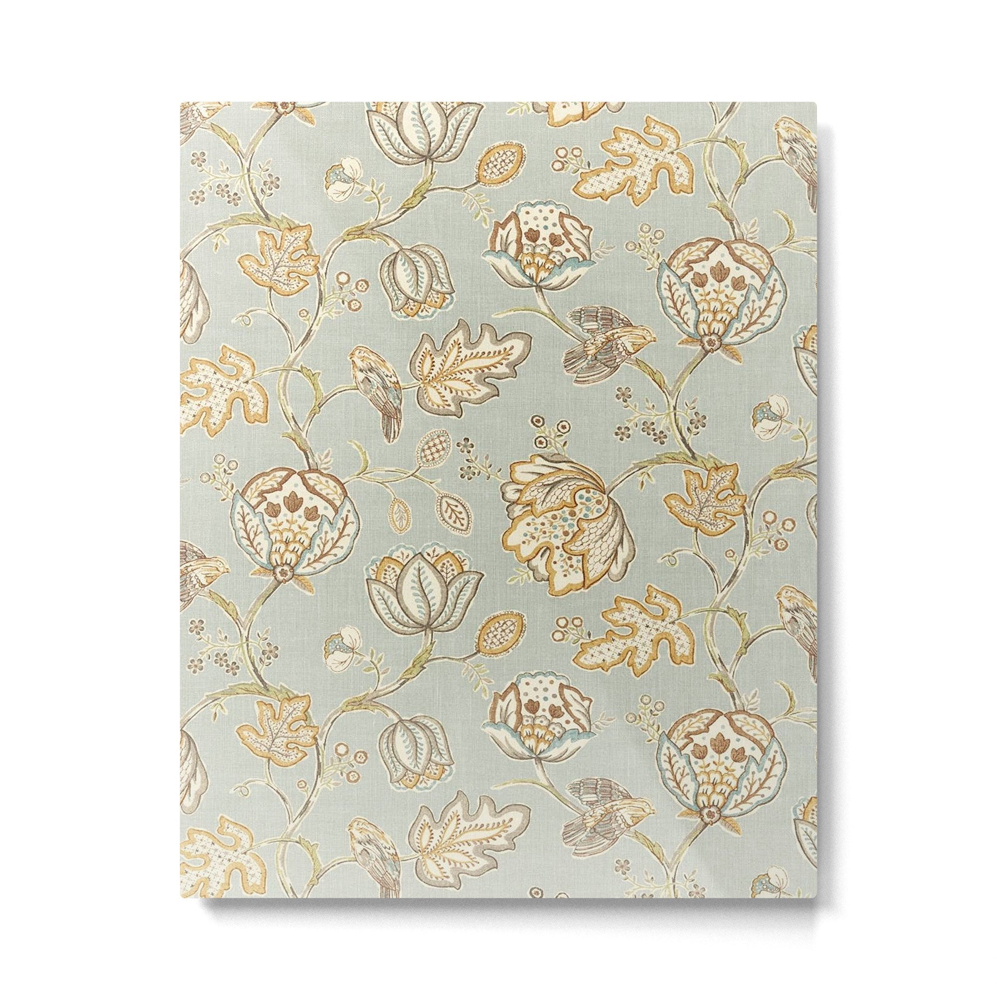 William Morris Vintage Theodosia Grey Pattern  Metal Print | TeksDecor