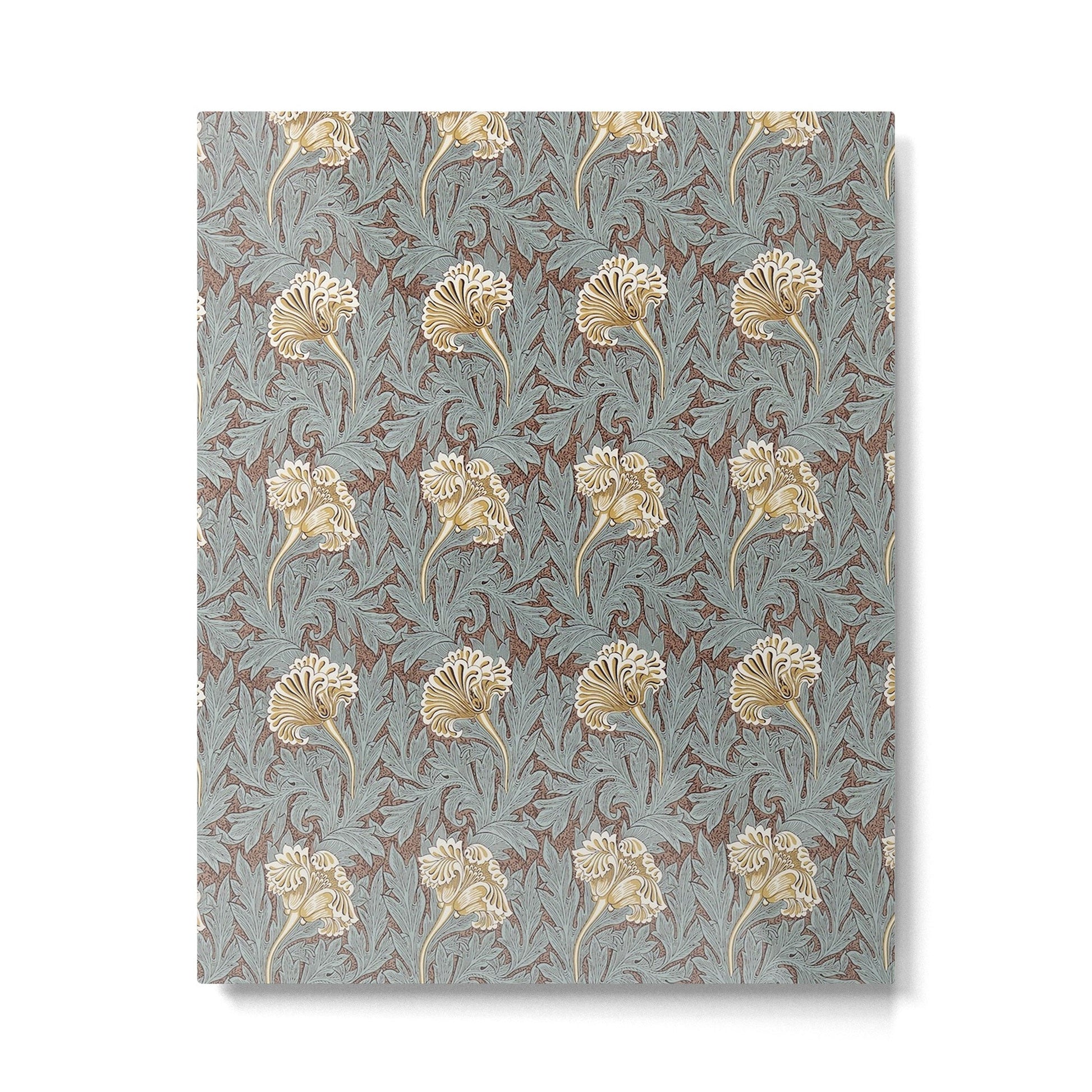 William Morris Vintage Tulip Bullrush Slate Metal Print | TeksDecor