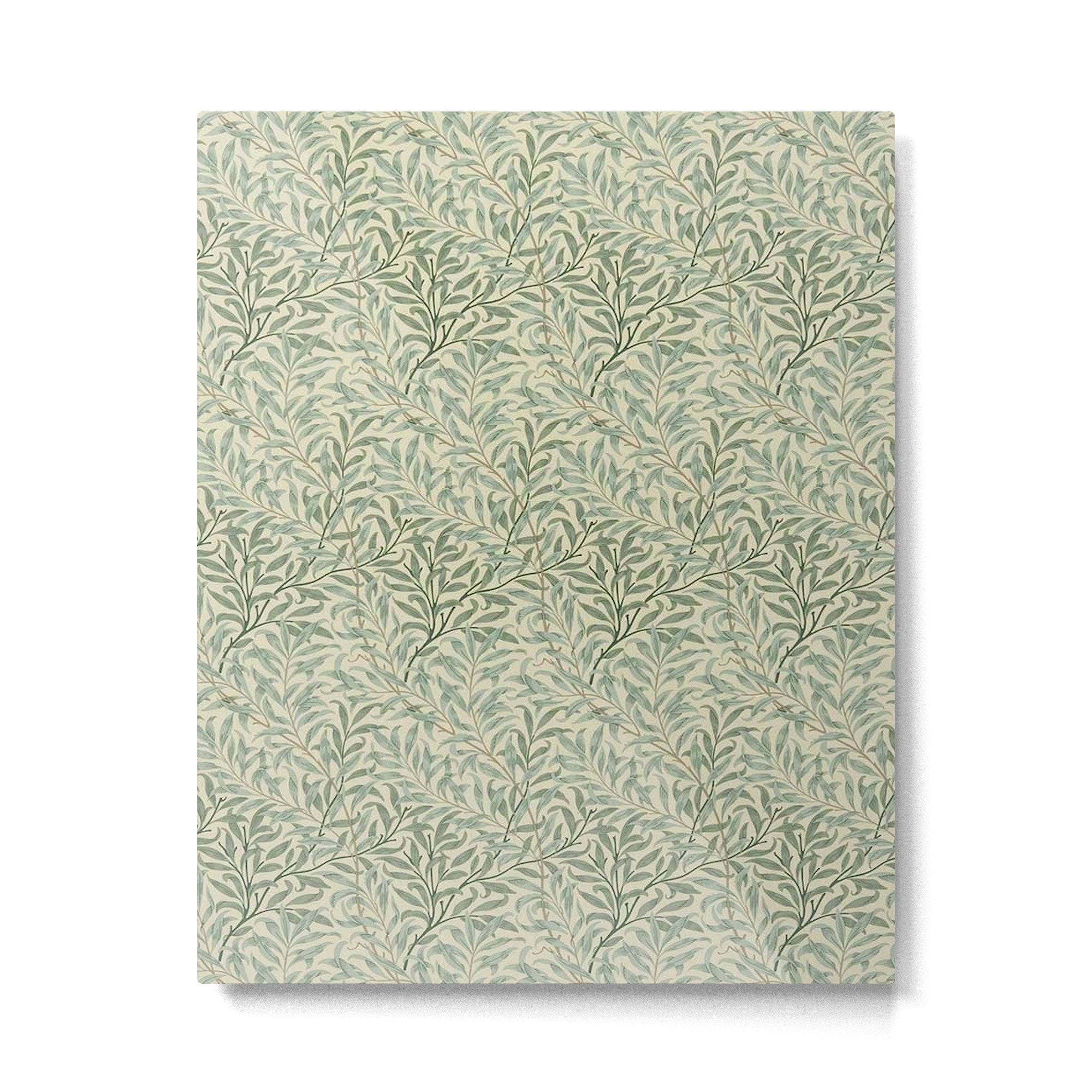 William Morris Willow Bough Cream Pale Green Metal Print | TeksDecor