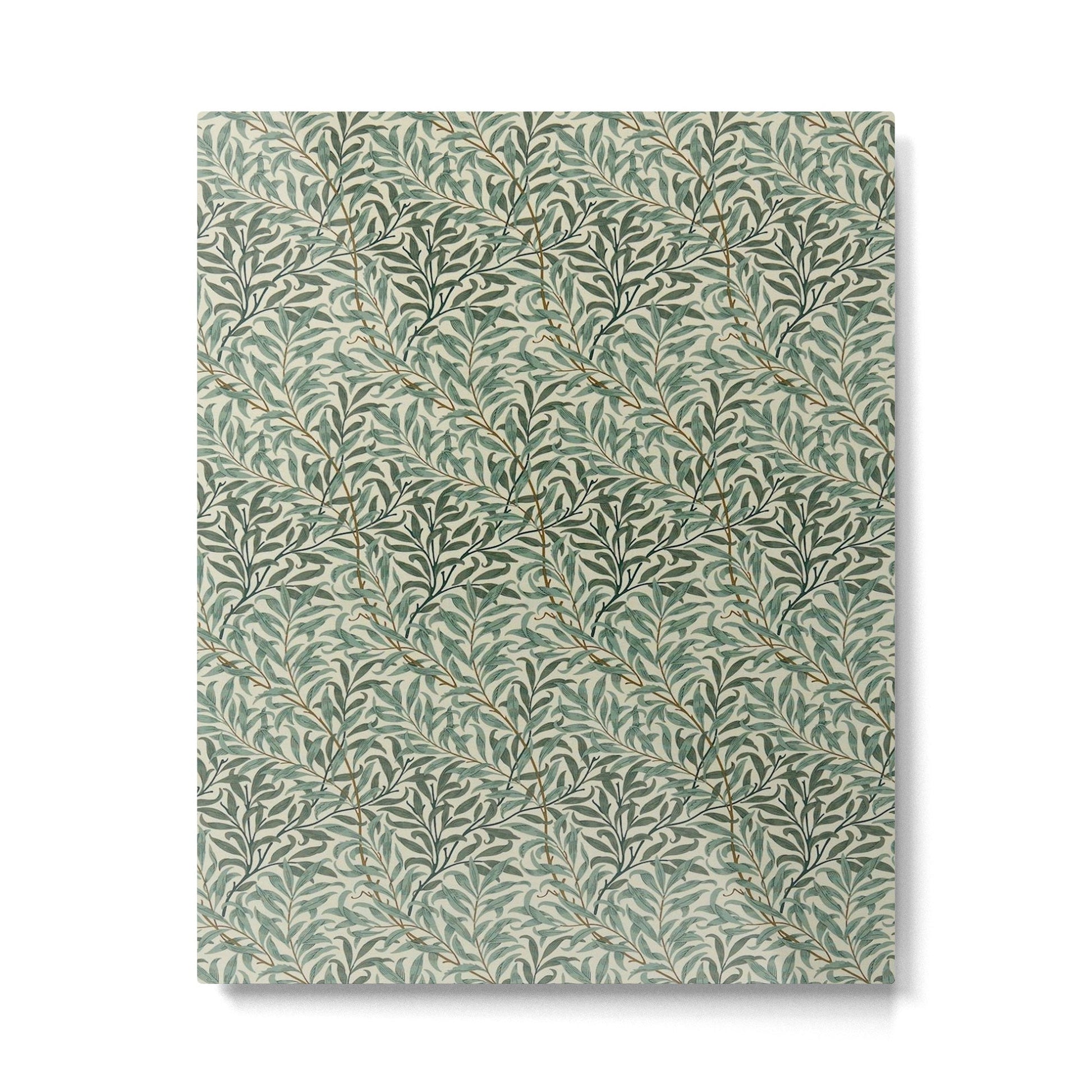William Morris Willow Bough Cream Green Metal Print | TeksDecor