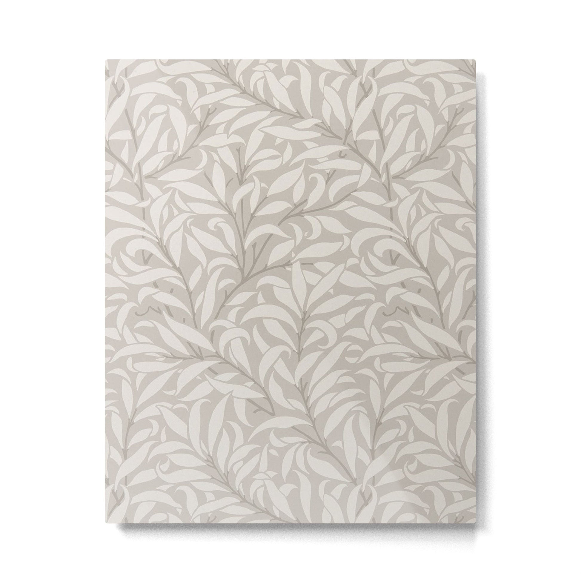 William Morris Willow Bough Dove Ivory Metal Print | TeksDecor