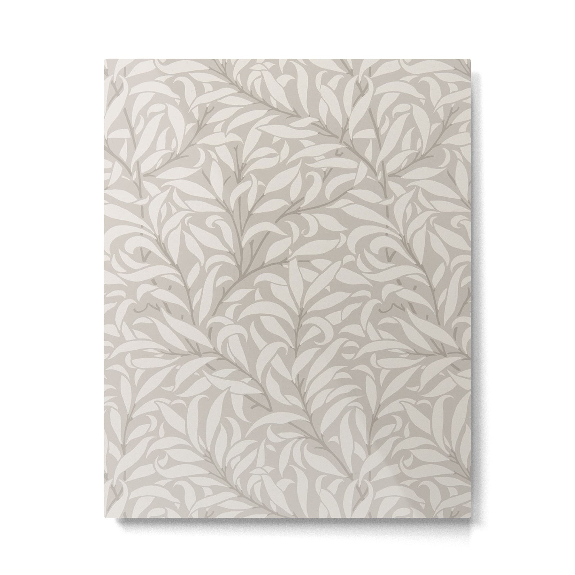 William Morris Willow Bough Dove Ivory Metal Print | TeksDecor
