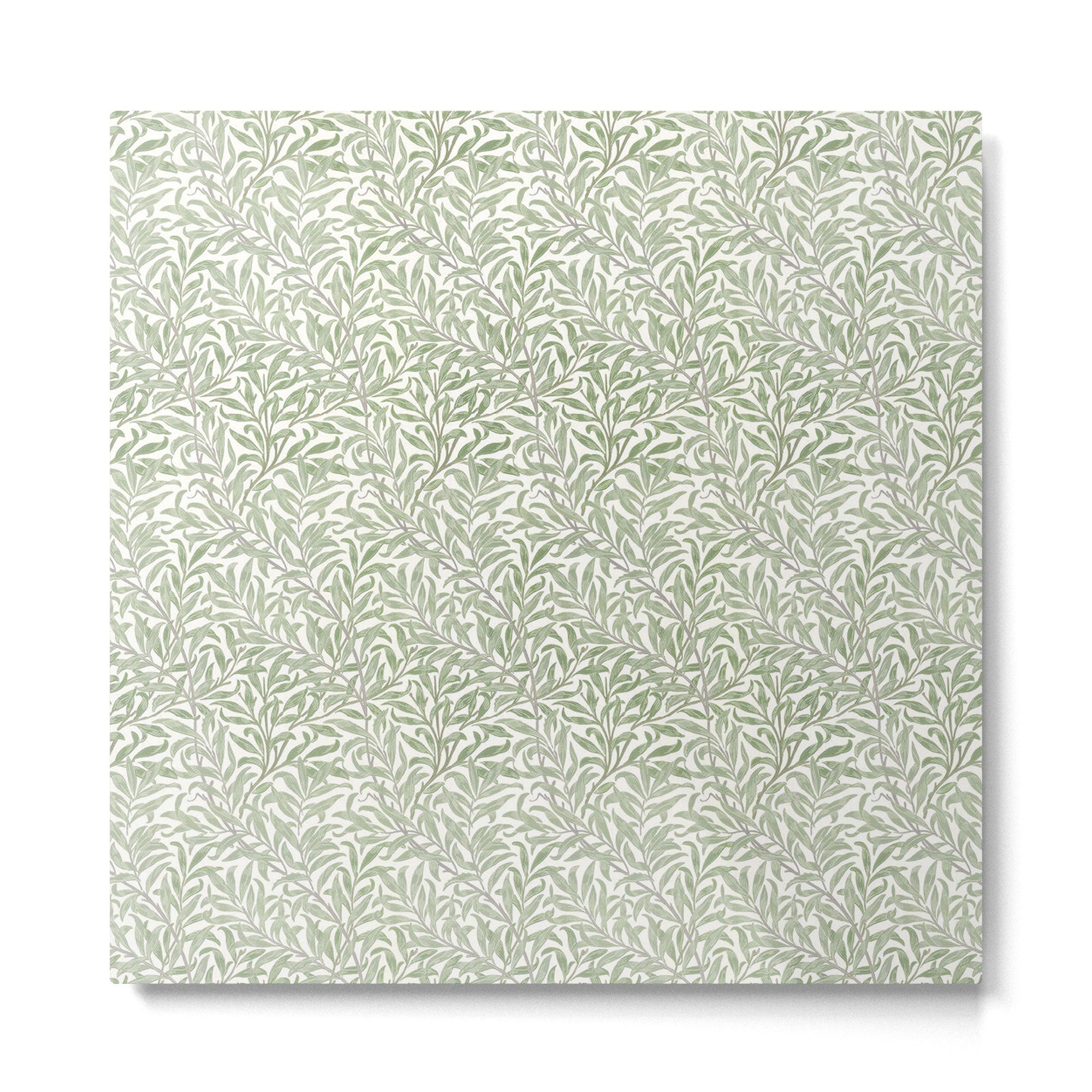 William Morris Willow Bough Willow Ecru Metal Print | TeksDecor
