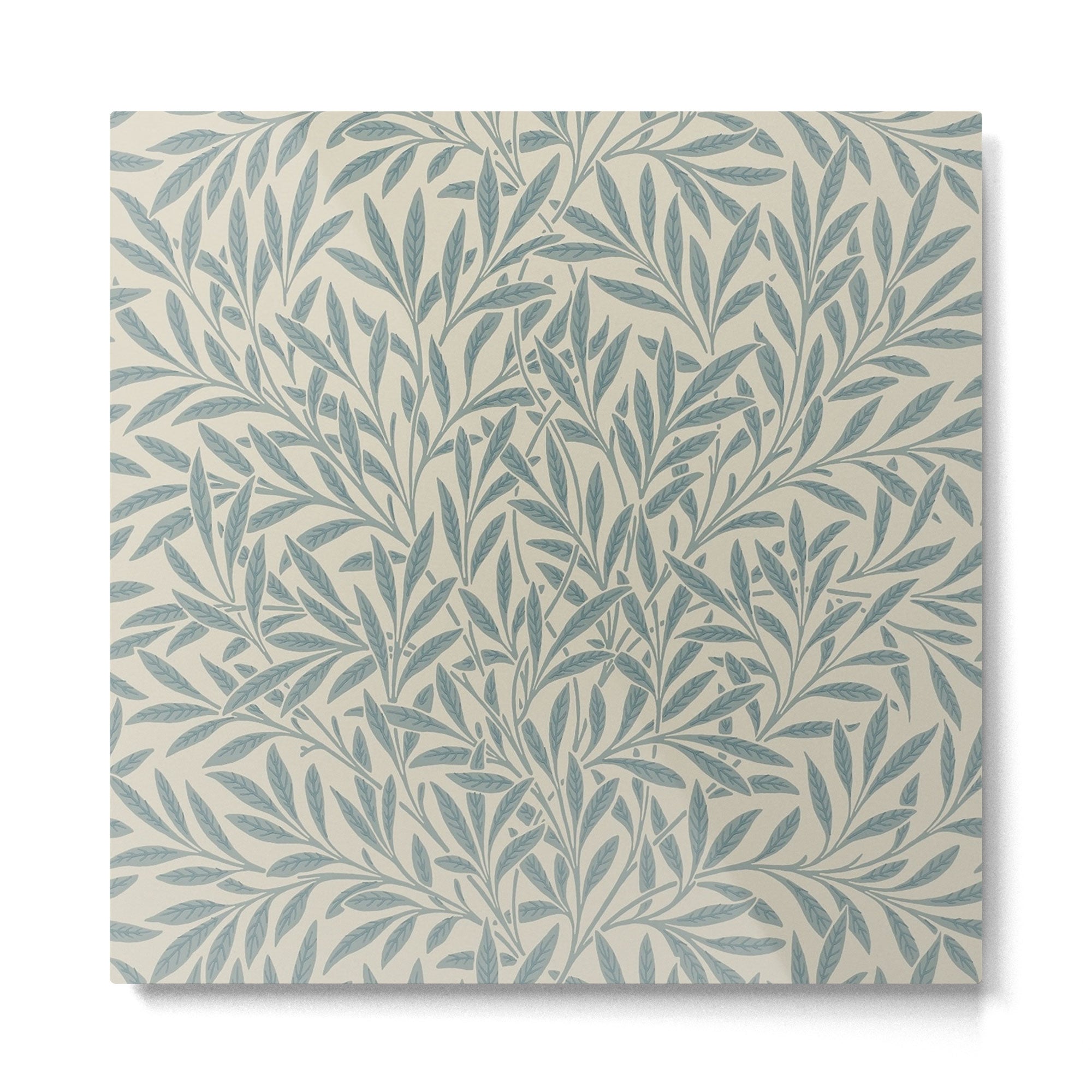 William Morris Willow Slate Metal Print | TeksDecor