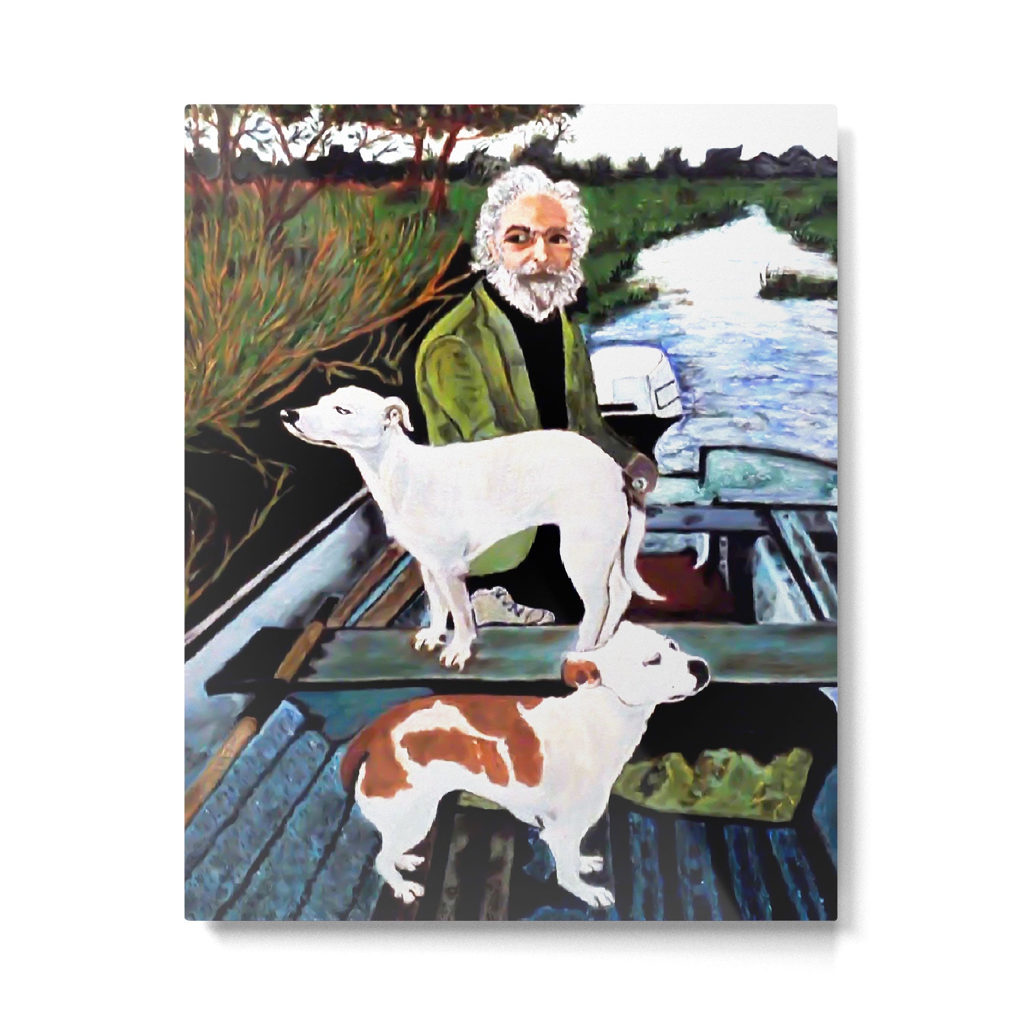 Goodfellas Dogs Painting, Artwork for Wall Art, Prints, Poster, Tshirts, Men, Women, Youth Metal Print | TeksDecor