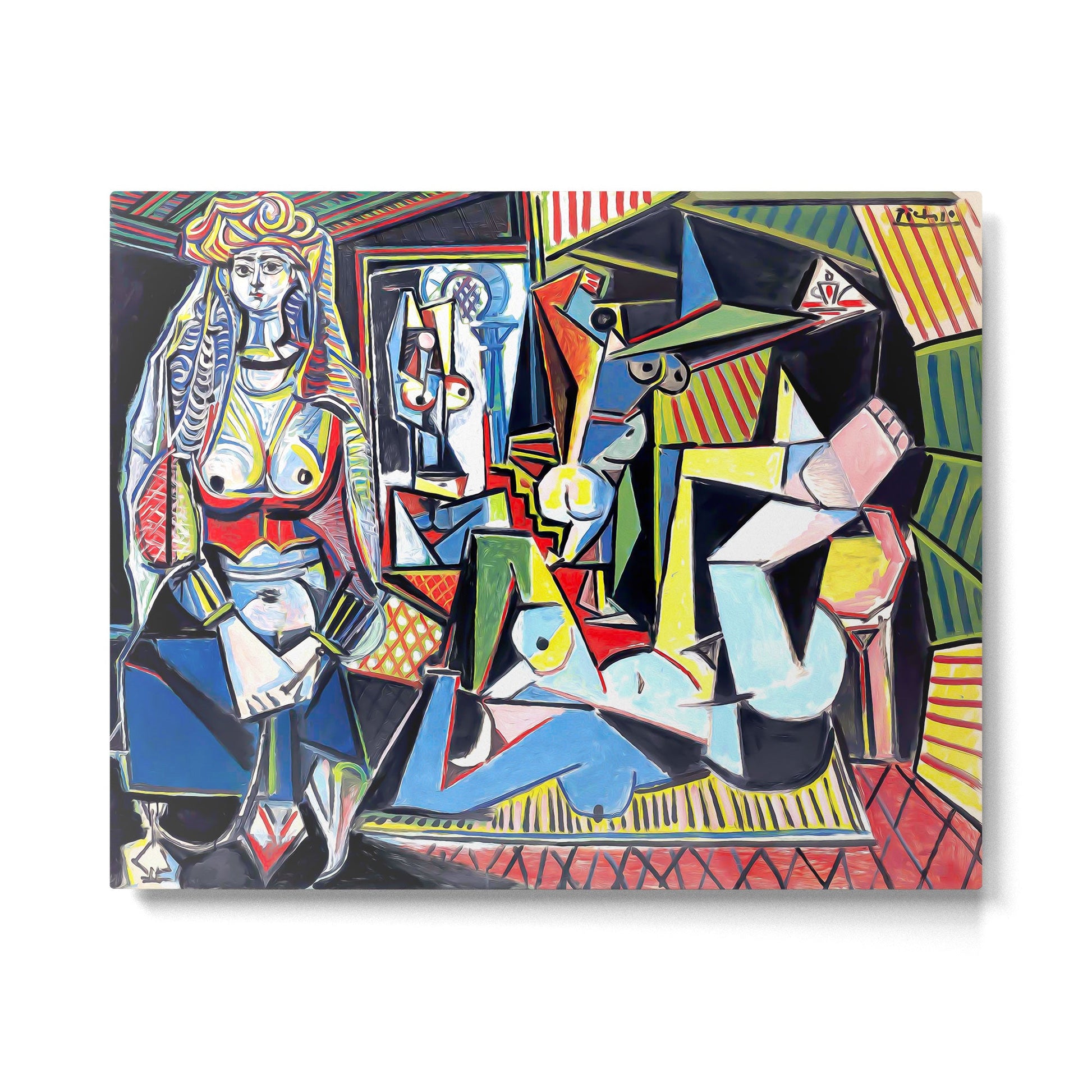 Picasso - Les Femmes d'Alger (Women of Algiers) 1955 Artwork Metal Print | TeksDecor