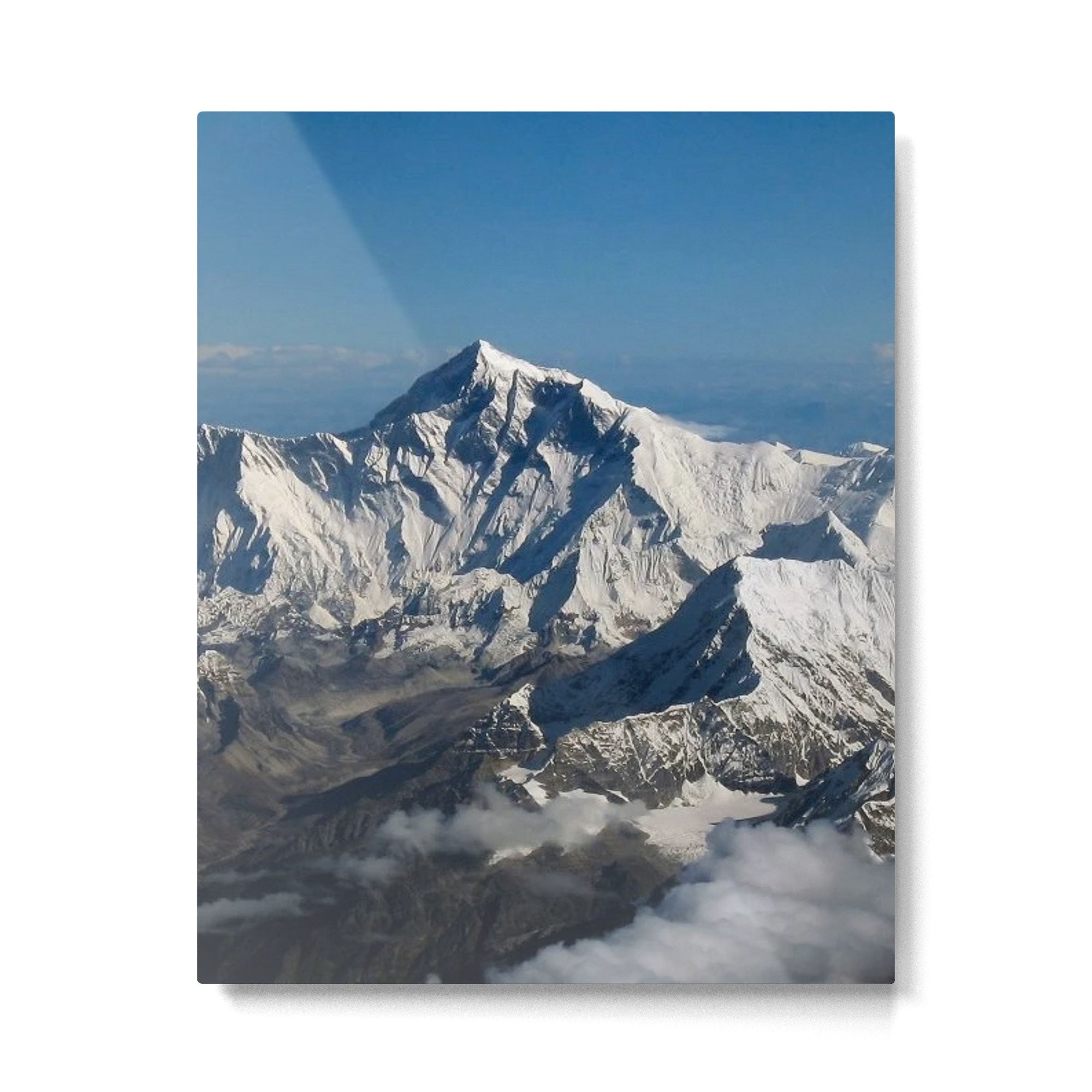 Mount Everest and the Snowy Himalayas, China-Nepal border Metal Print | TeksDecor
