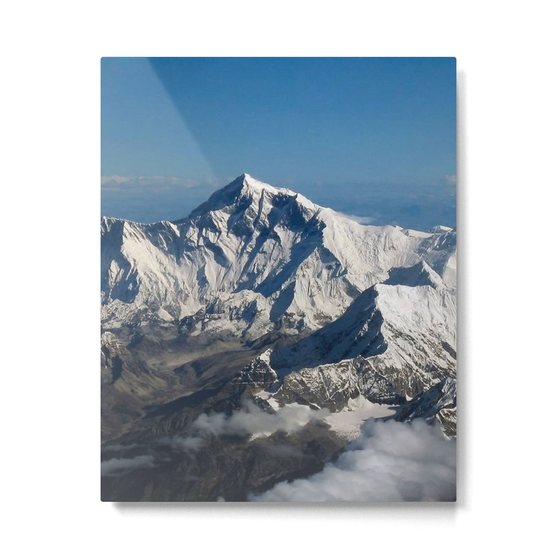 Mount Everest and the Snowy Himalayas, China-Nepal border Metal Print | TeksDecor