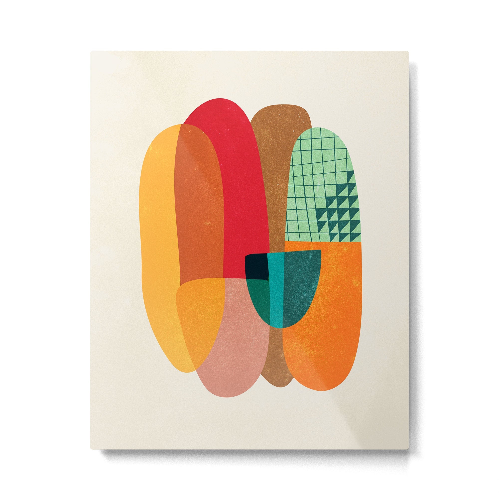Art Pills: Mid-Century Edition Metal Print | TeksDecor
