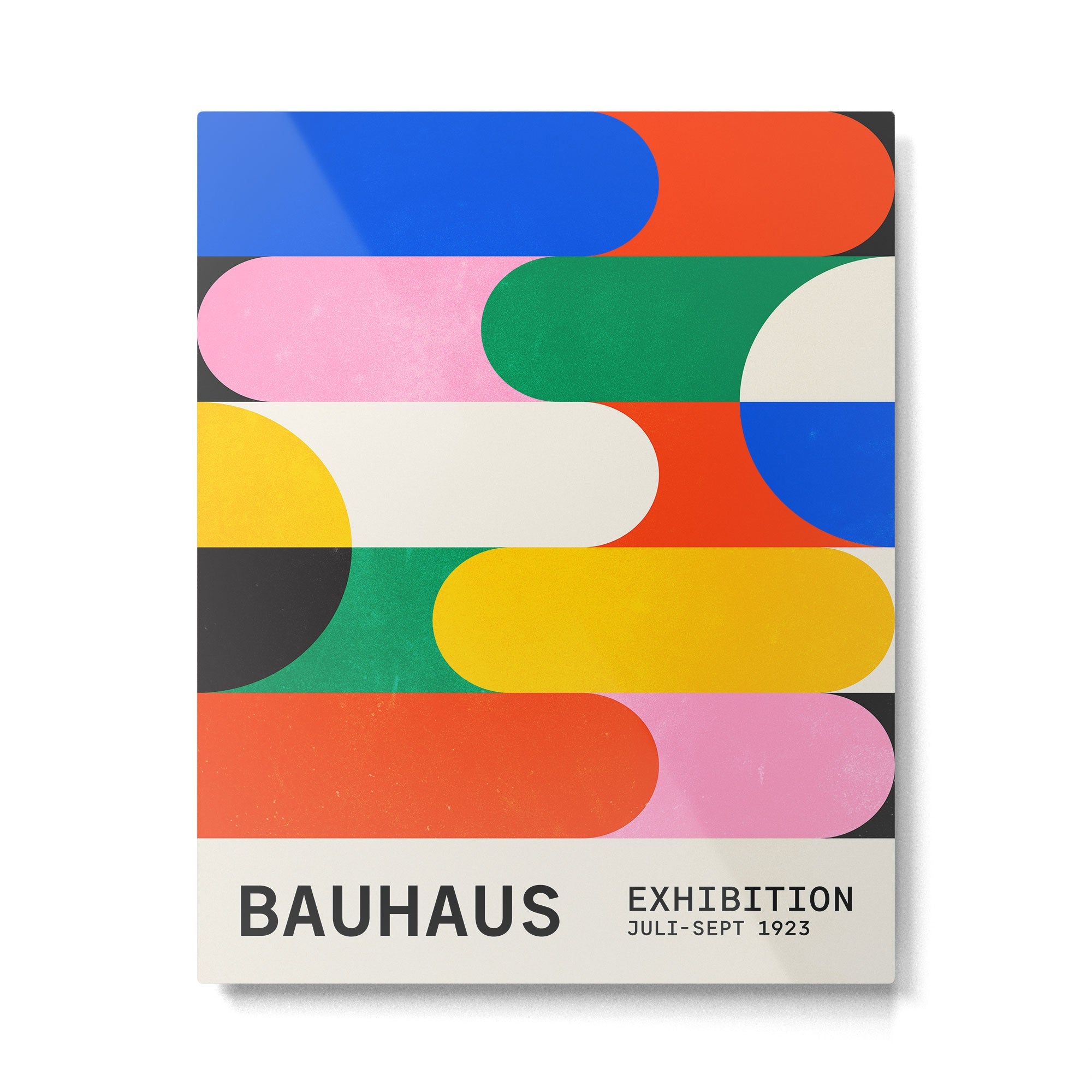 BAUHAUS 03: Exhibition 1923 | Mid Century Series  Metal Print | TeksDecor