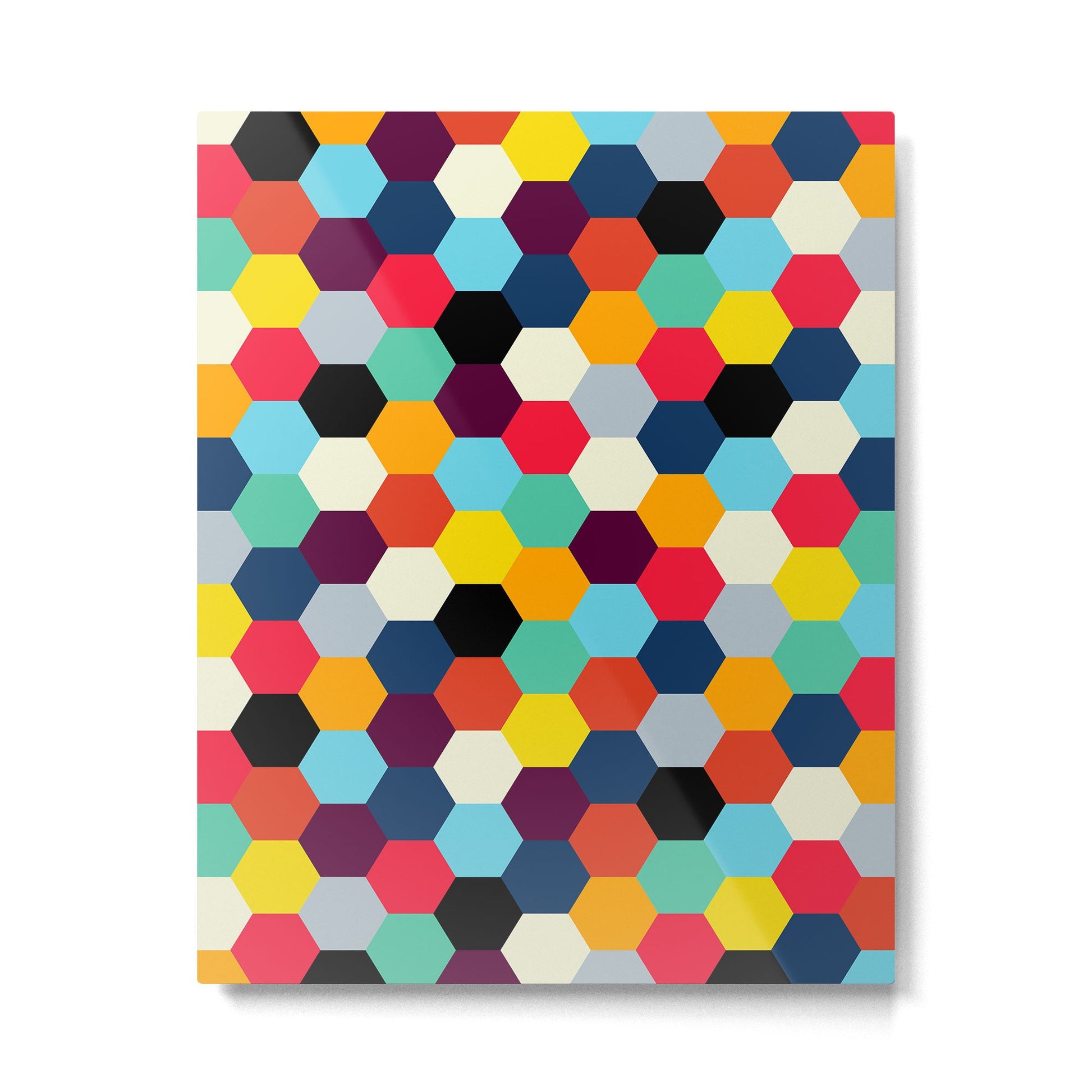 Eclectic Tiles | Mid Century Pattern Metal Print | TeksDecor
