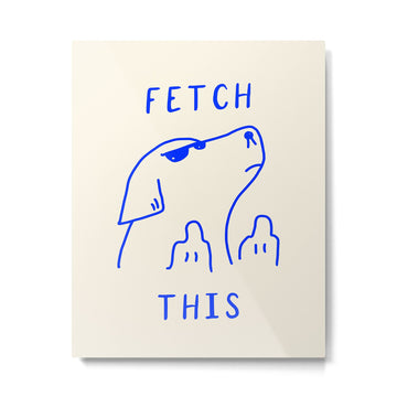 Fetch This Metal Print | TeksDecor