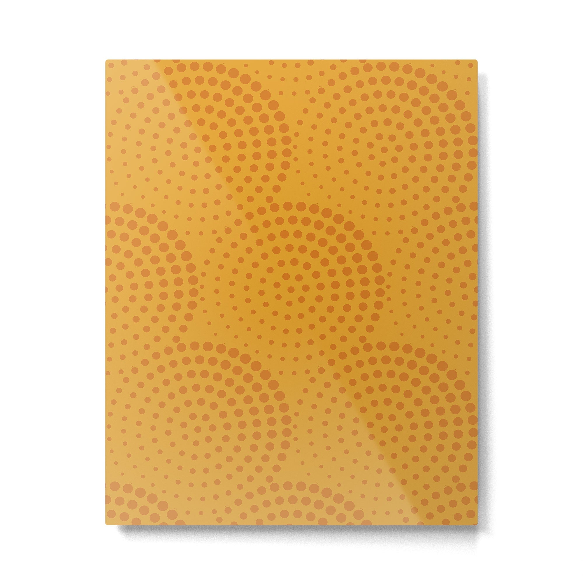 Ochre Sun Metal Print | TeksDecor
