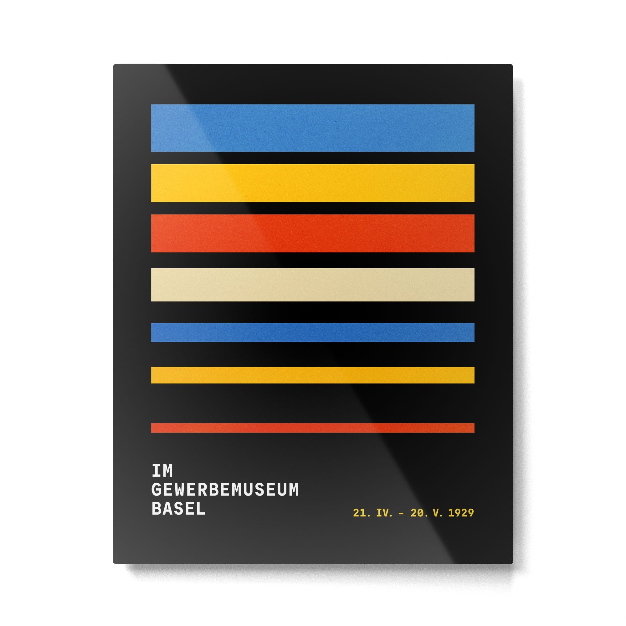 Stripes | Bauhaus V Metal Print | TeksDecor