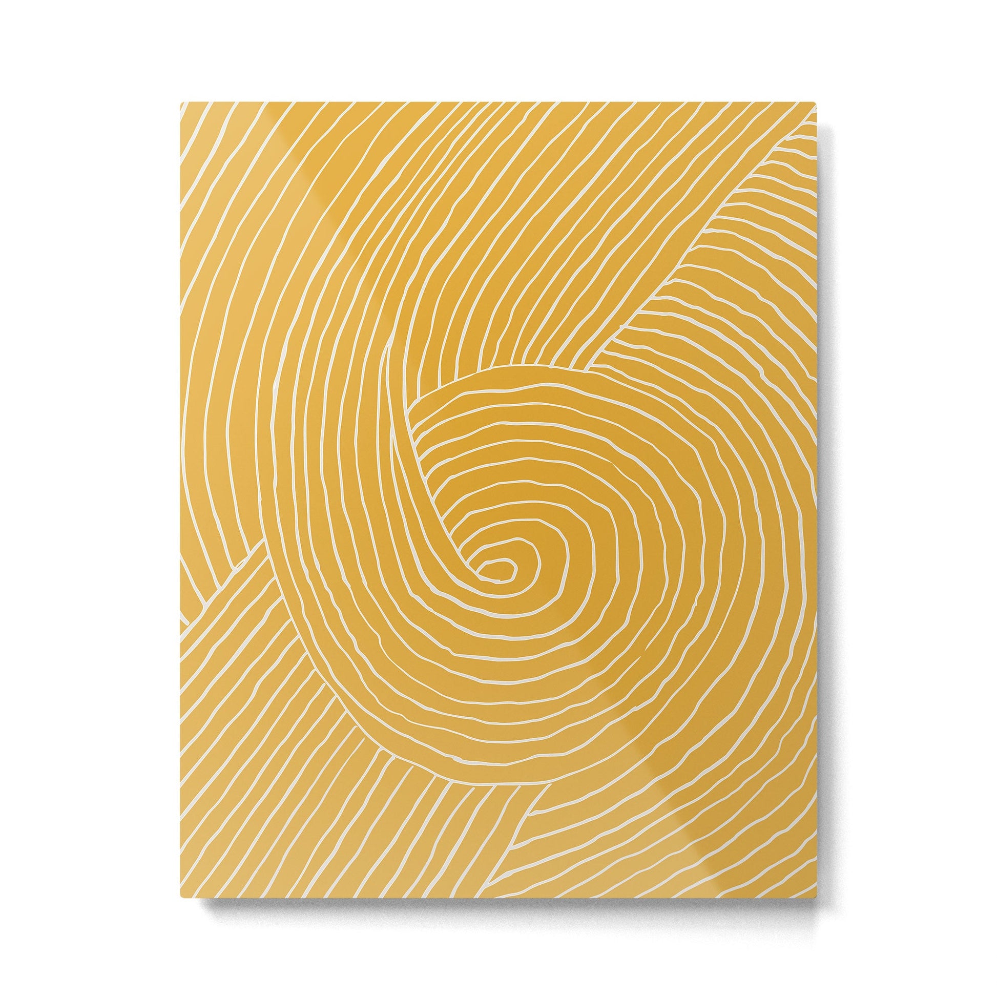 Strokes 02: Tulip Yellow Edition  Metal Print | TeksDecor