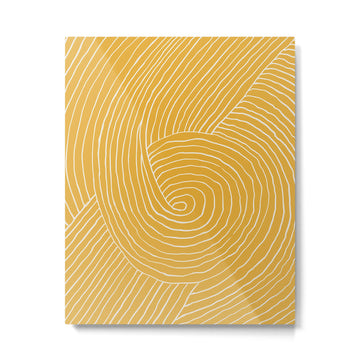 Strokes 02: Tulip Yellow Edition  Metal Print | TeksDecor