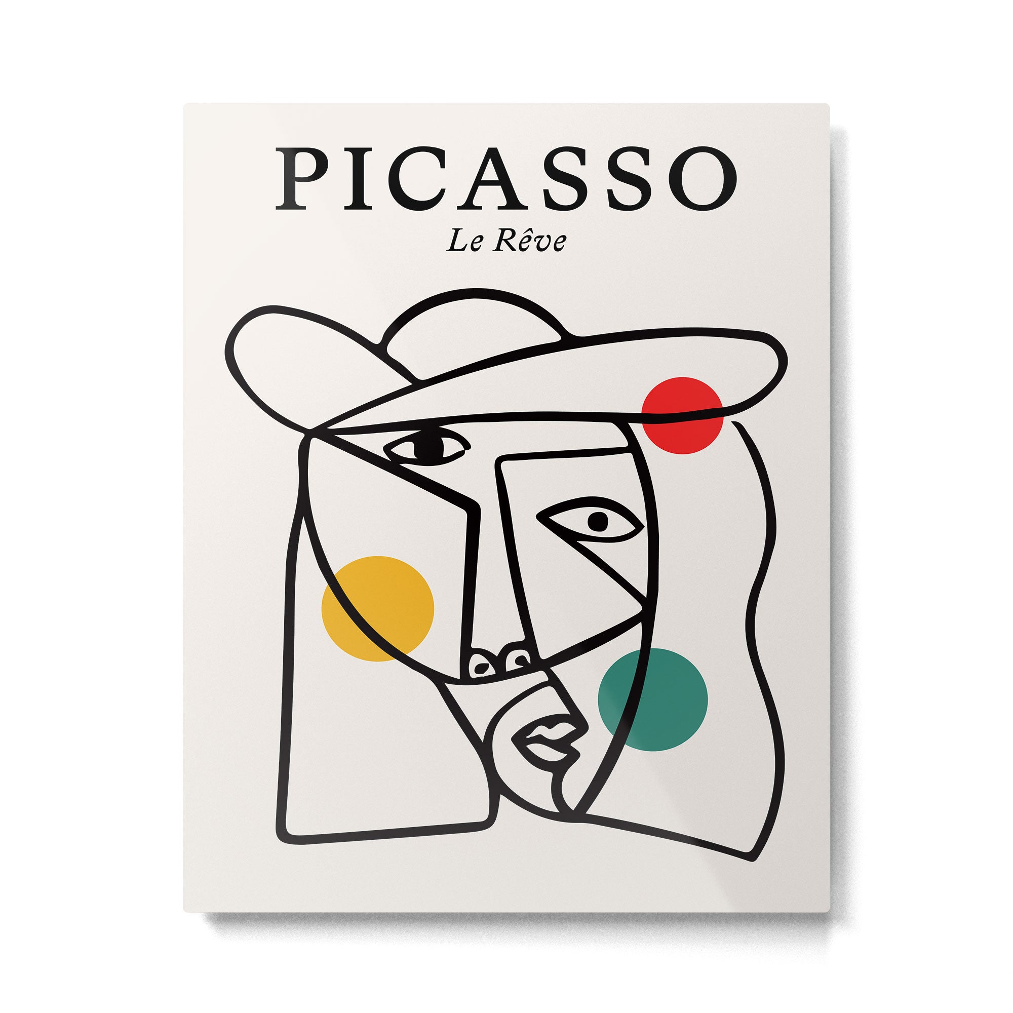 The Dream II | Pablo Picasso - Le Reve Metal Print | TeksDecor