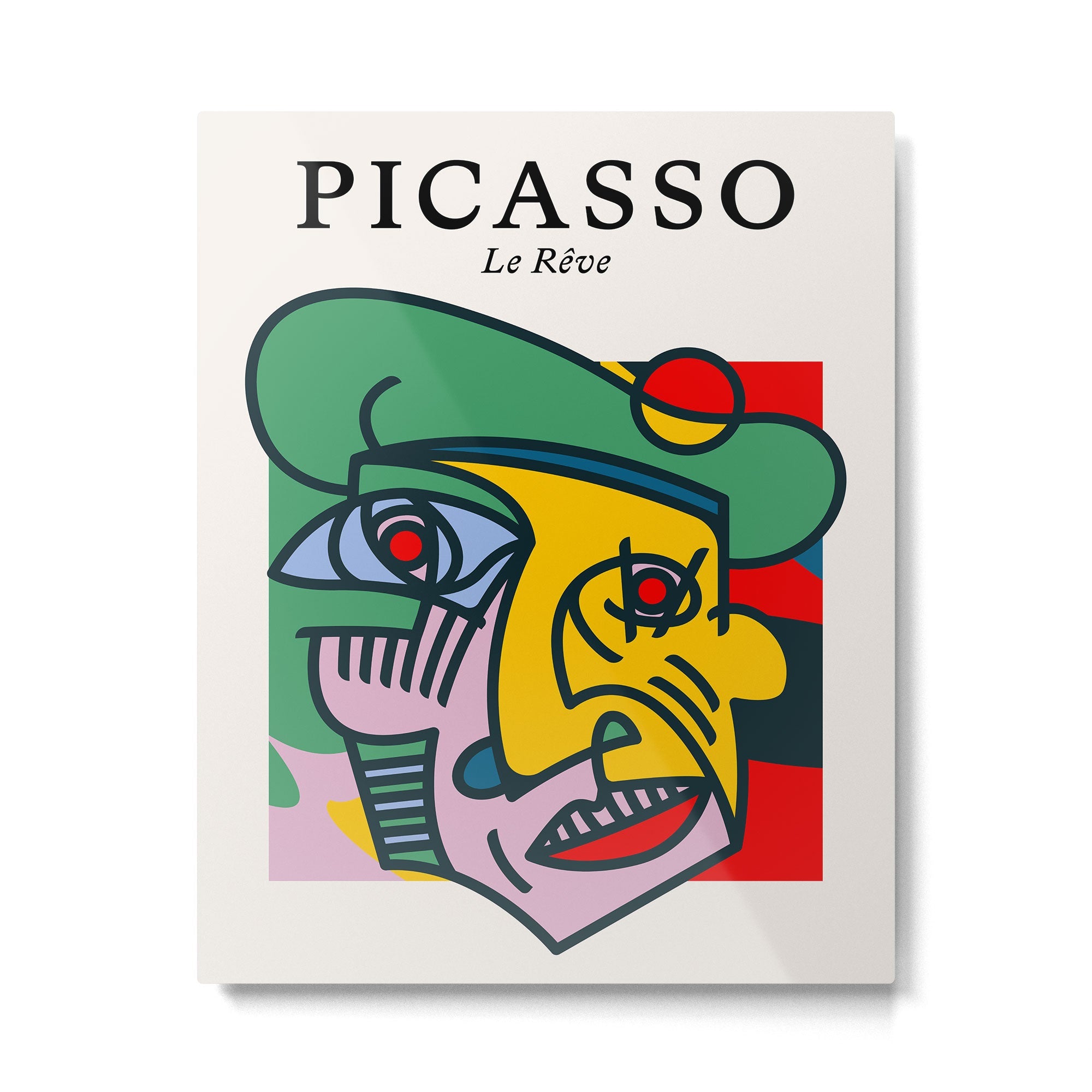 The Dream | Pablo Picasso - Le Reve Metal Print | TeksDecor