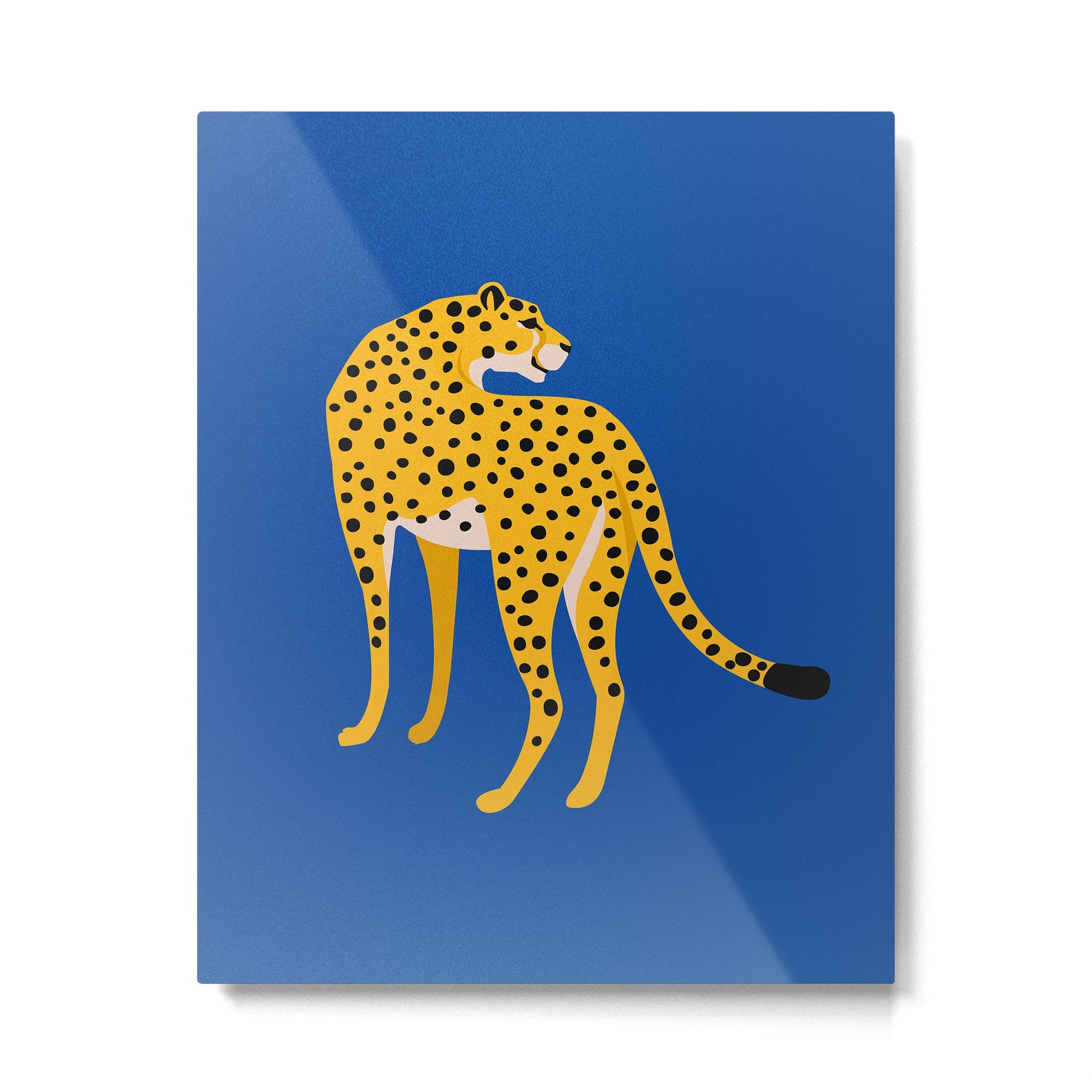 The Stare 2: Golden Cheetah Edition Metal Print | TeksDecor