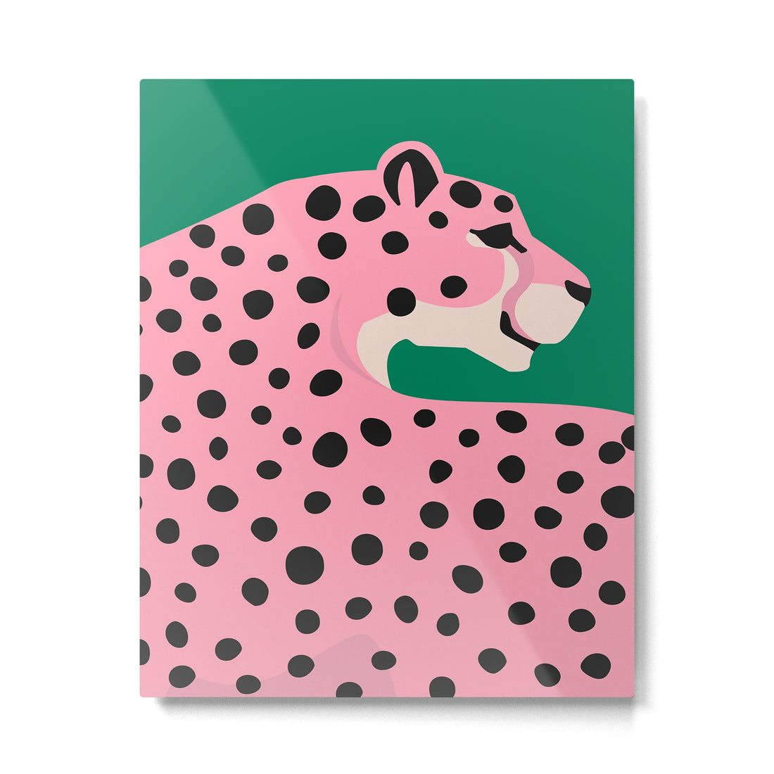 The Stare 3: Pink Cheetah Edition Metal Print | TeksDecor
