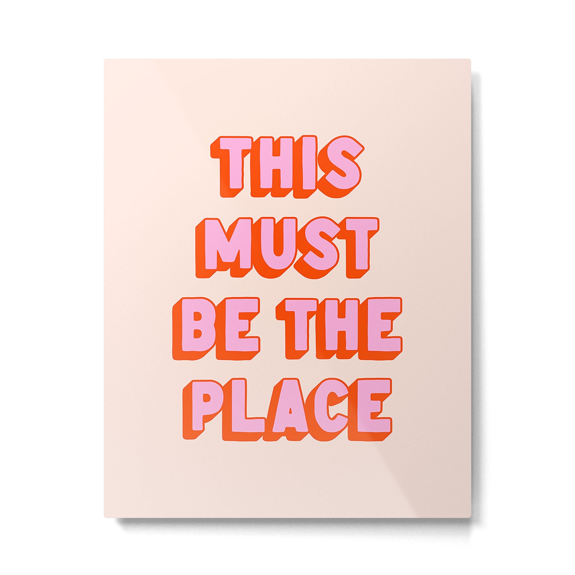 This Must Be The Place: The Peach Edition Metal Print | TeksDecor