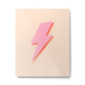 Thunderbolt: The Peach Edition Metal Print | TeksDecor