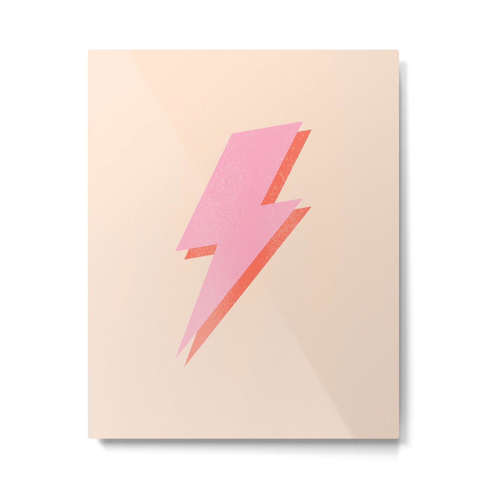 Thunderbolt: The Peach Edition Metal Print | TeksDecor